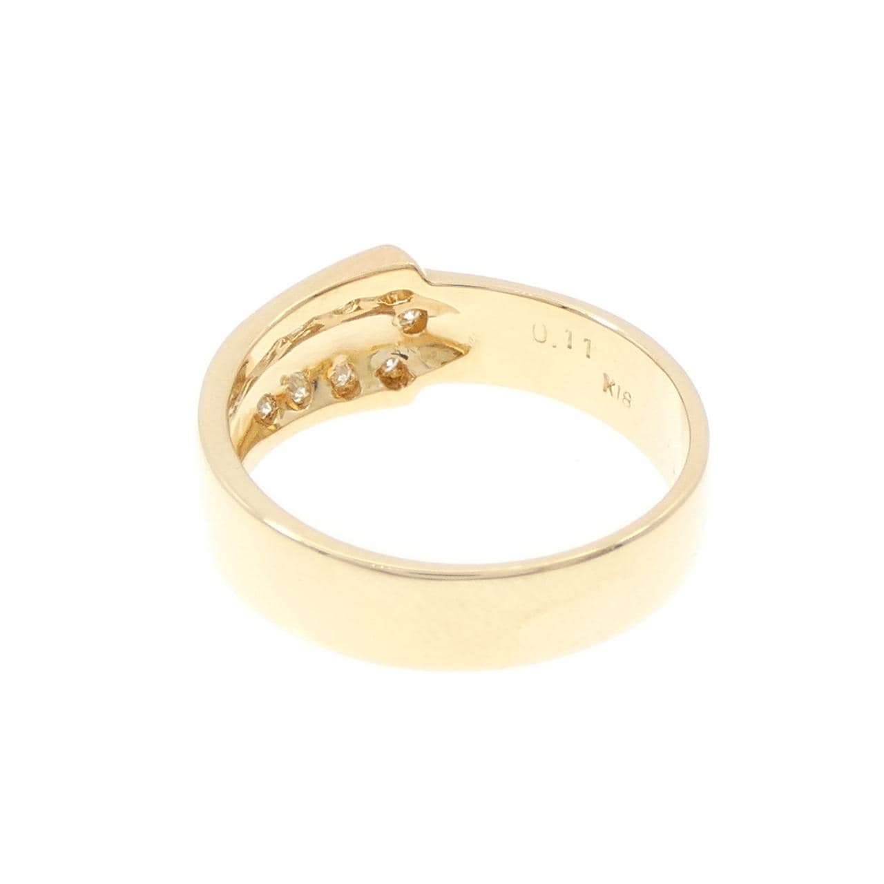 K18YG ダイヤモンド リング 0.11CT
