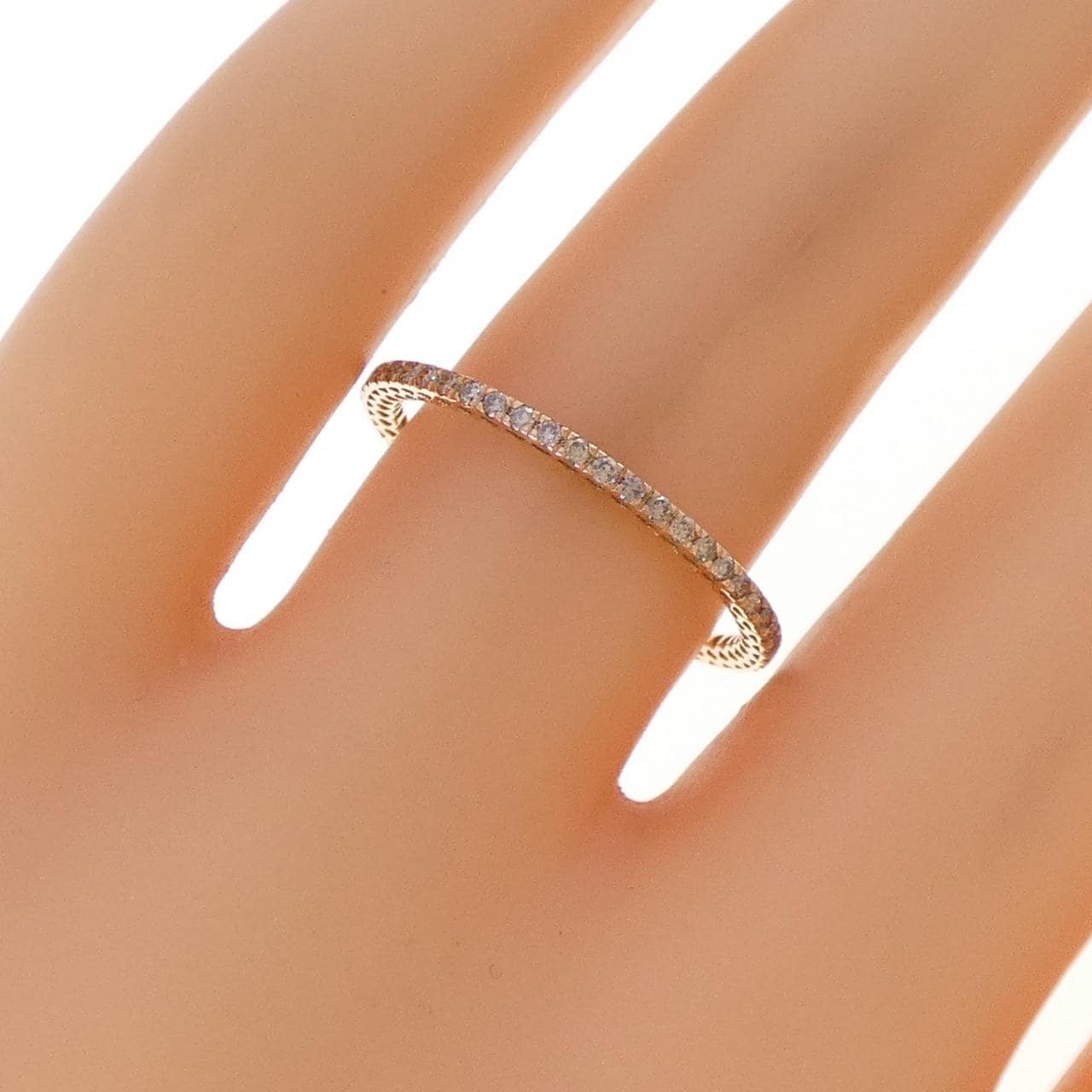 K18PG ダイヤモンド リング 0.22CT