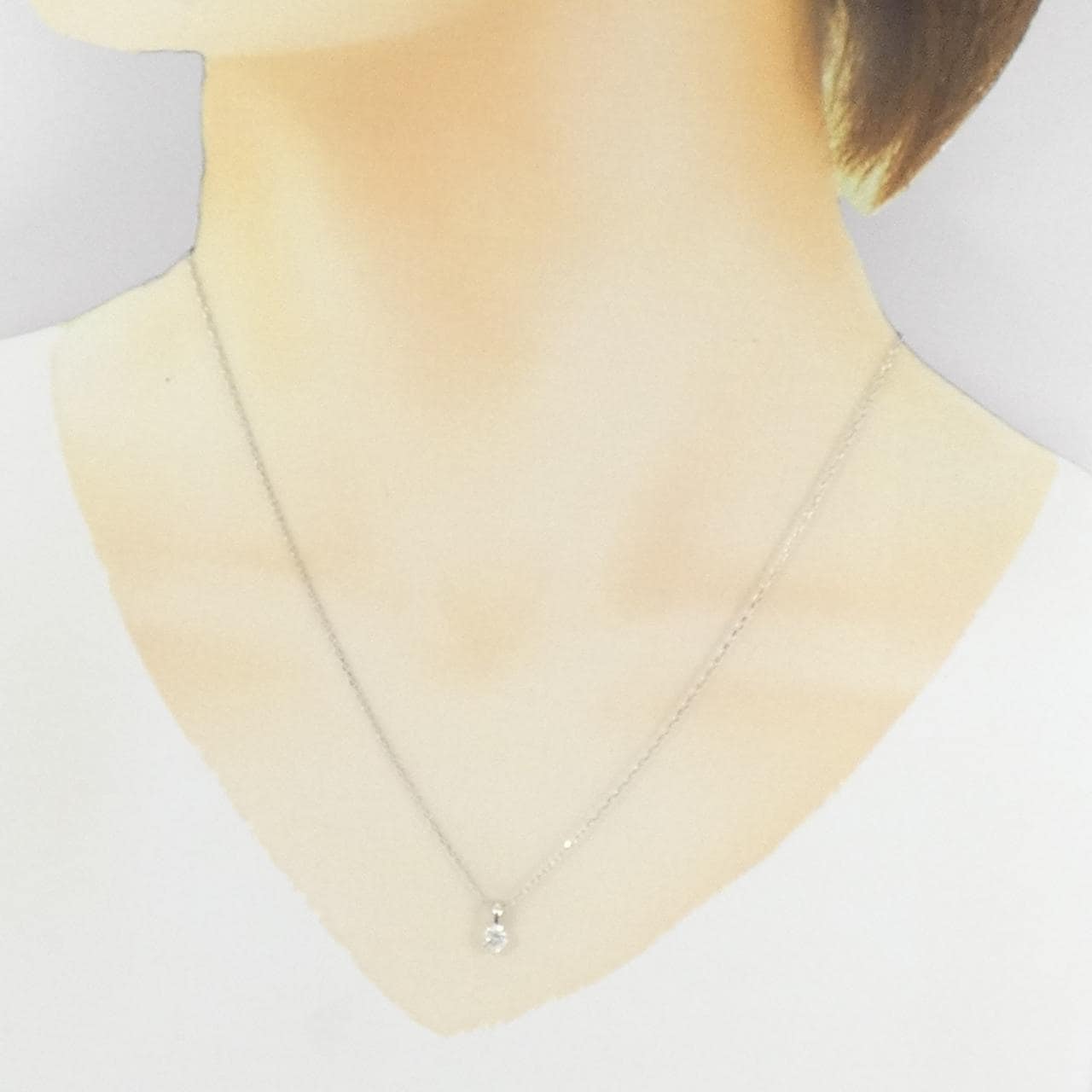 PT900/PT850 ダイヤモンド ネックレス 0.261CT