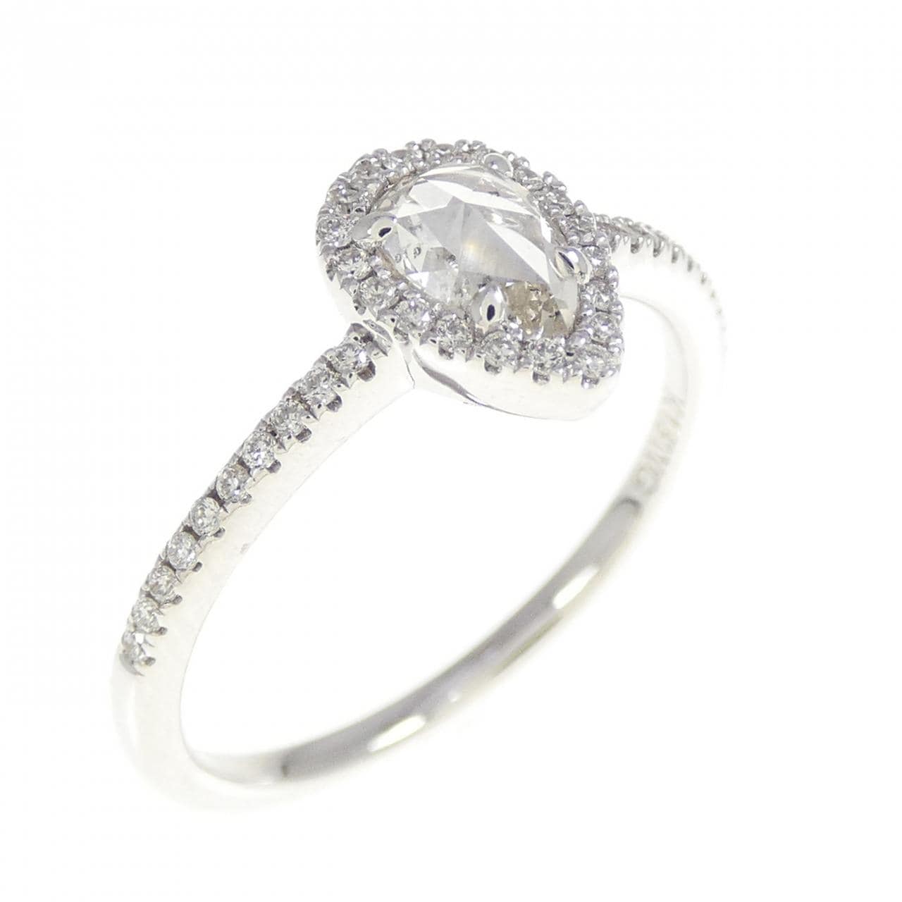 K18WG ダイヤモンド リング 0.39CT