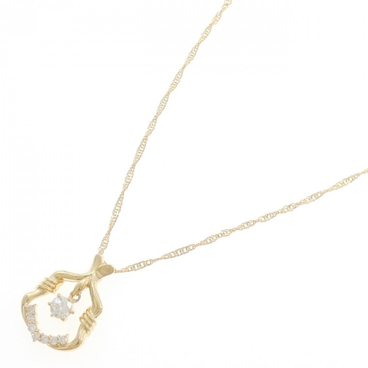 K18YG ダイヤモンド ネックレス 0.25CT