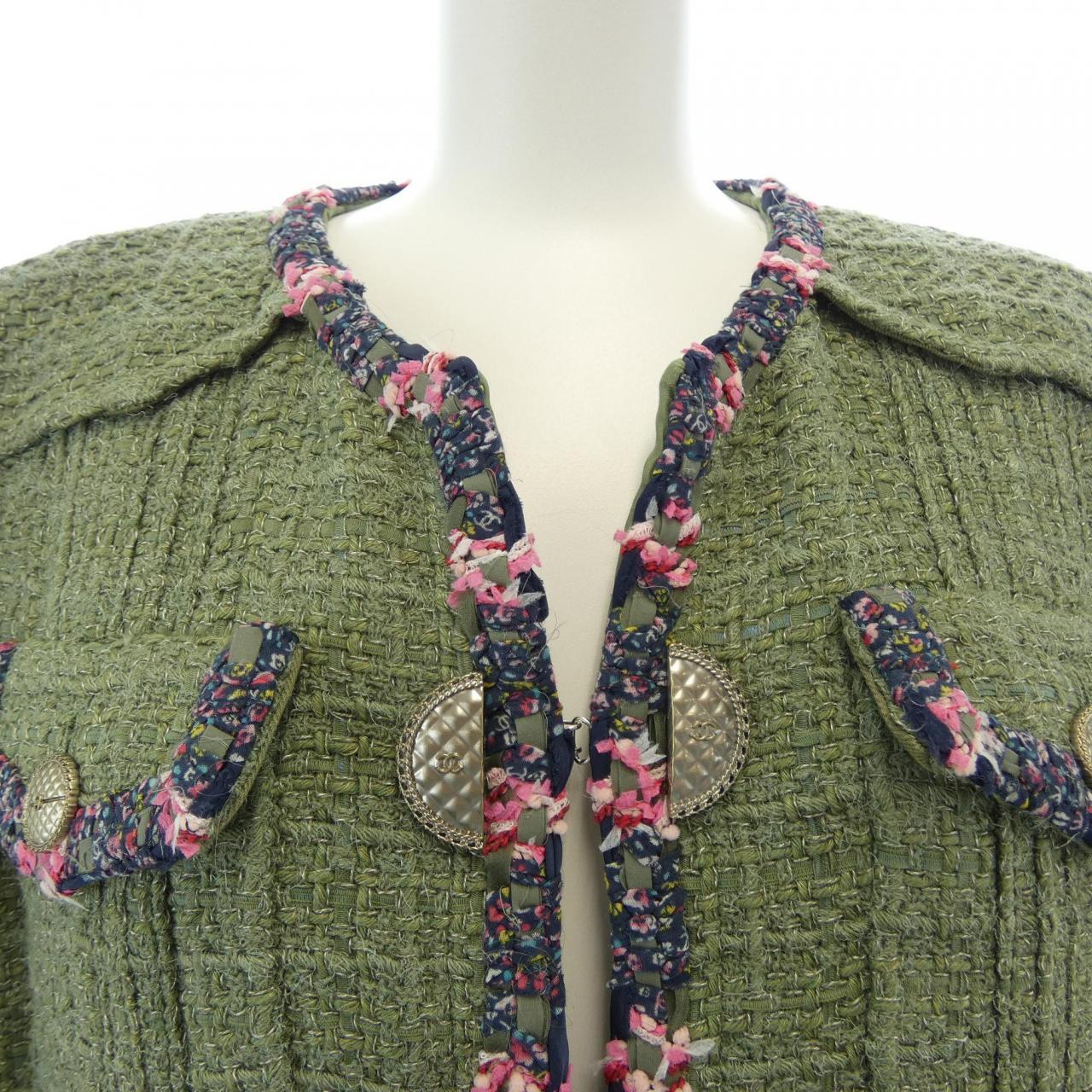 シャネル CHANEL P55630V42024 17C ノーカラージャケット