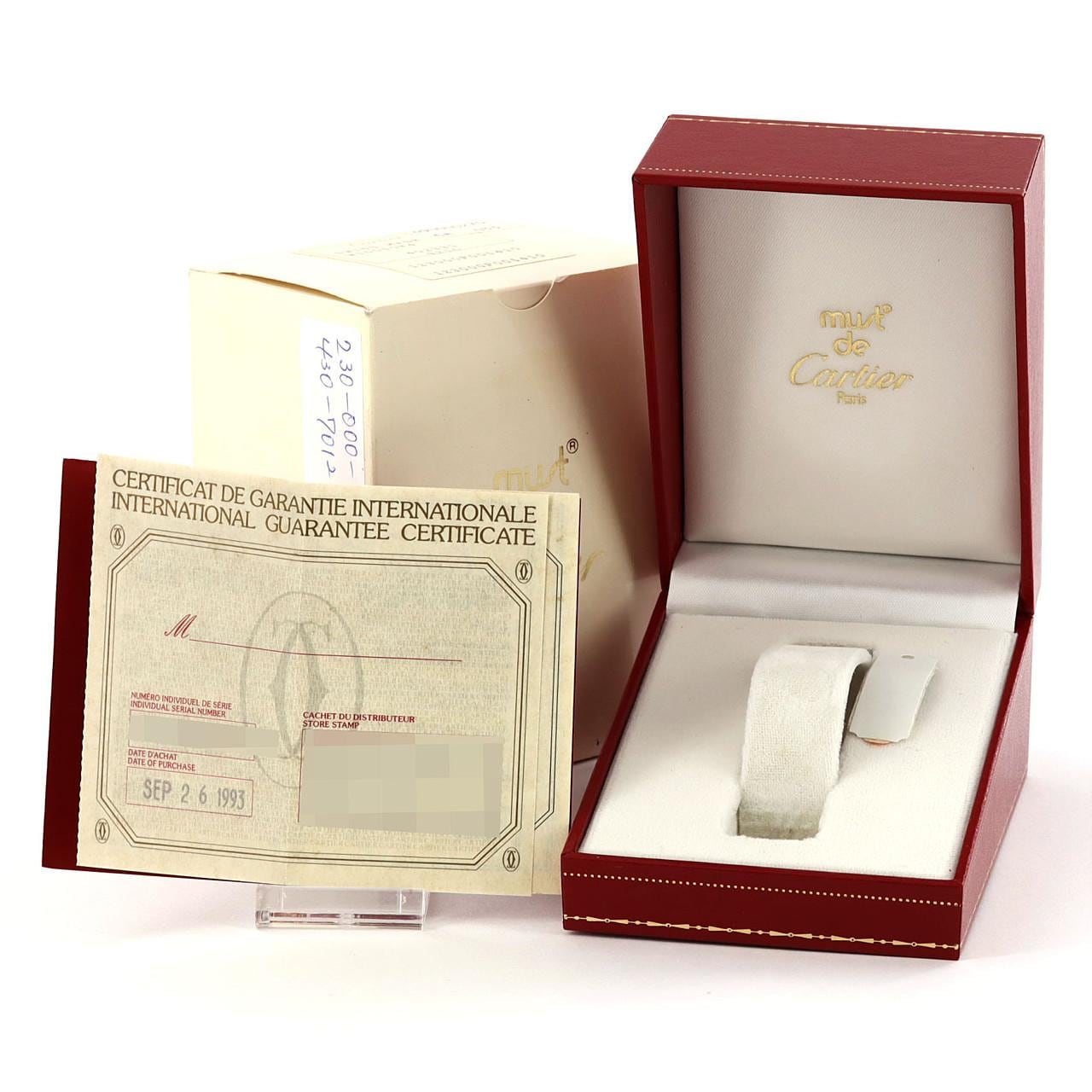 Cartier Must 21XL 双色 W10052F4 SSxYG石英