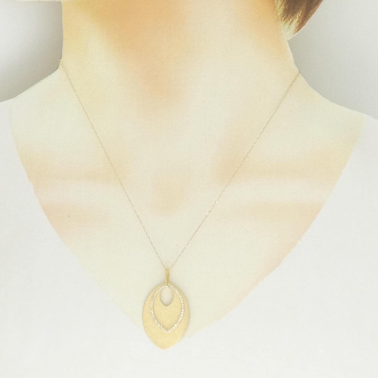 K18YG ダイヤモンド ネックレス 0.30CT