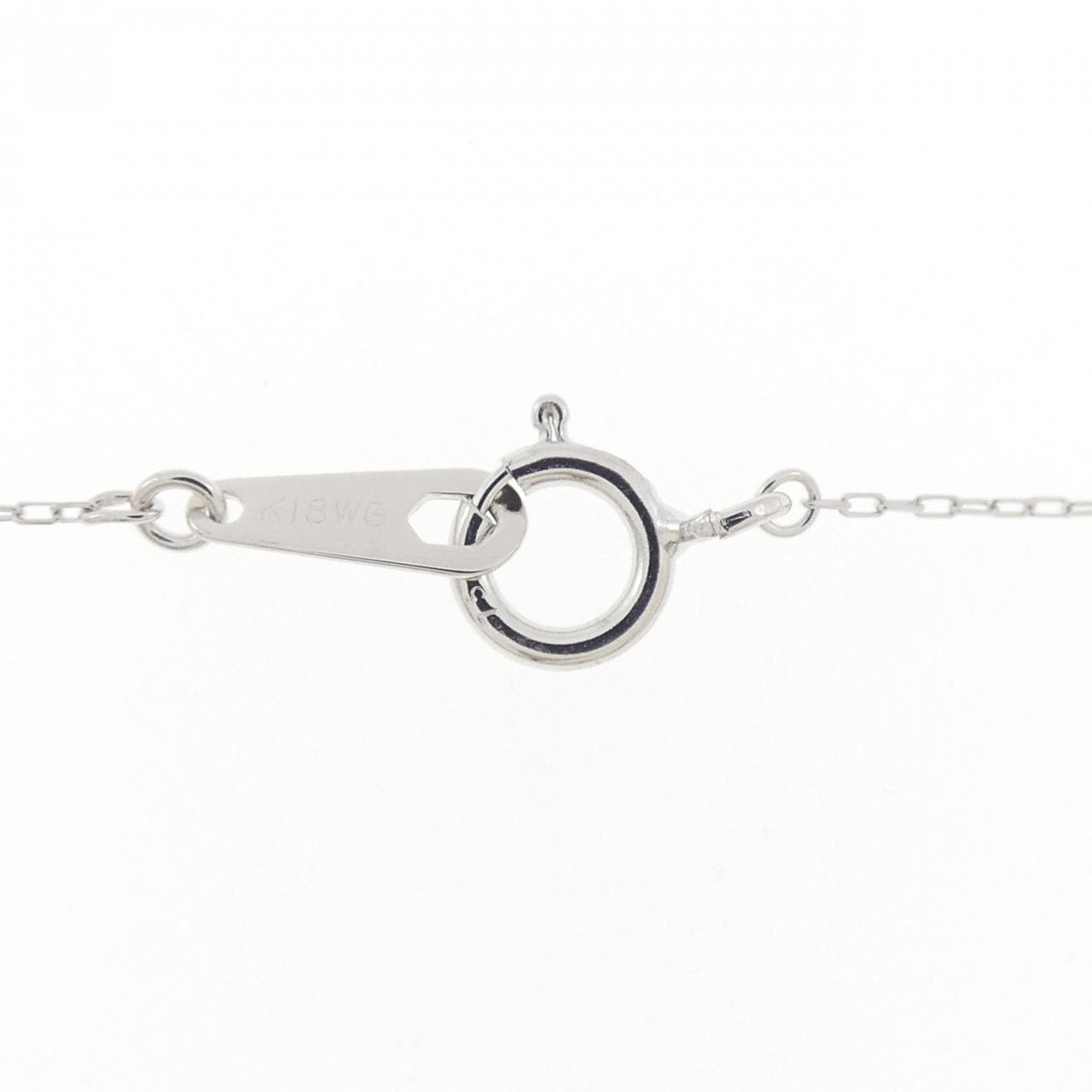 K18WG フラワー ルビー ネックレス 0.23CT