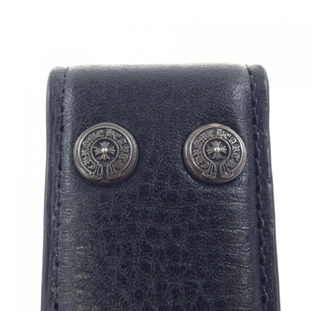 クロムハーツ CHROME HEARTS STRAP 1.5 BLK HVY WT LTHR 301015211A06 BELT