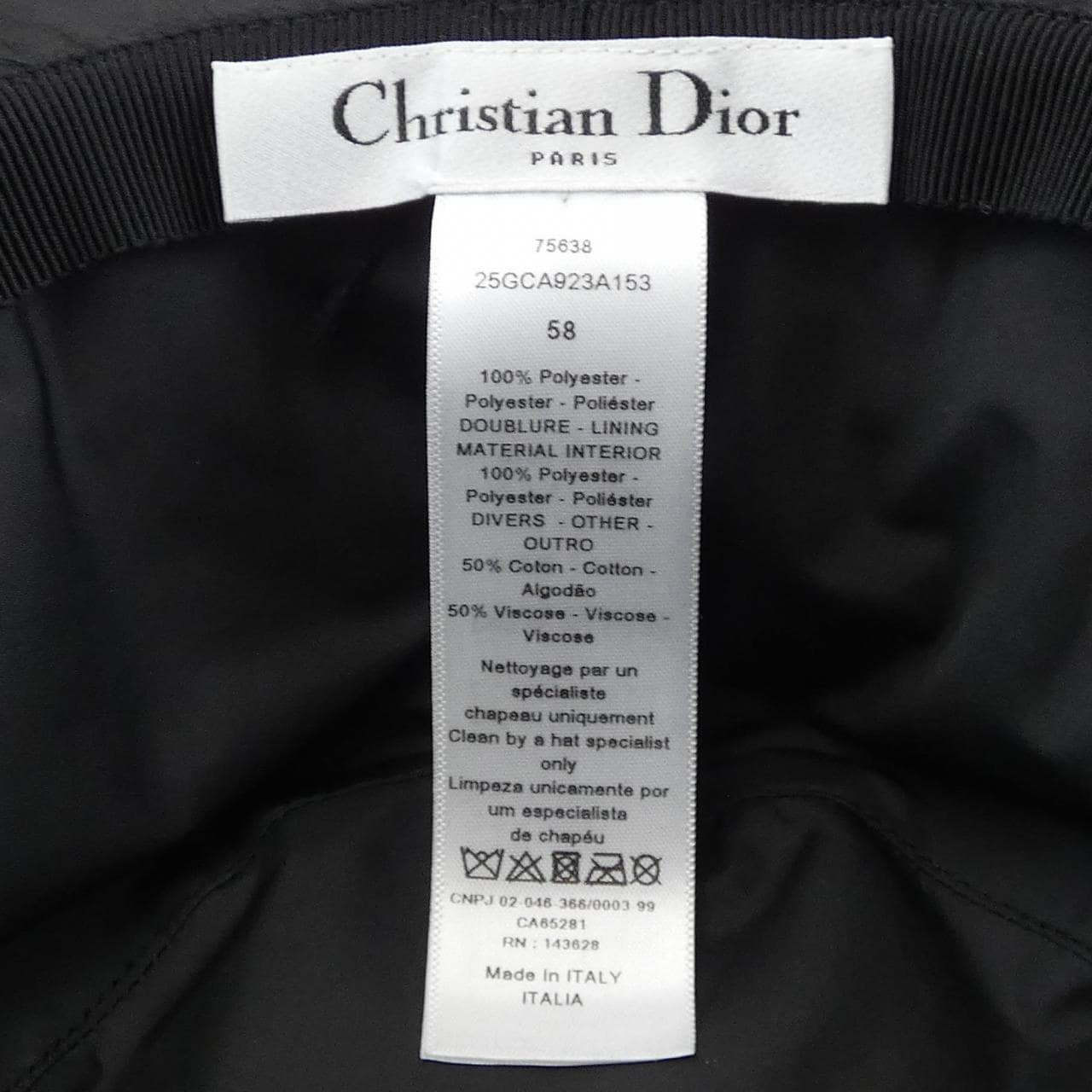 クリスチャンディオール CHRISTIAN DIOR ハット