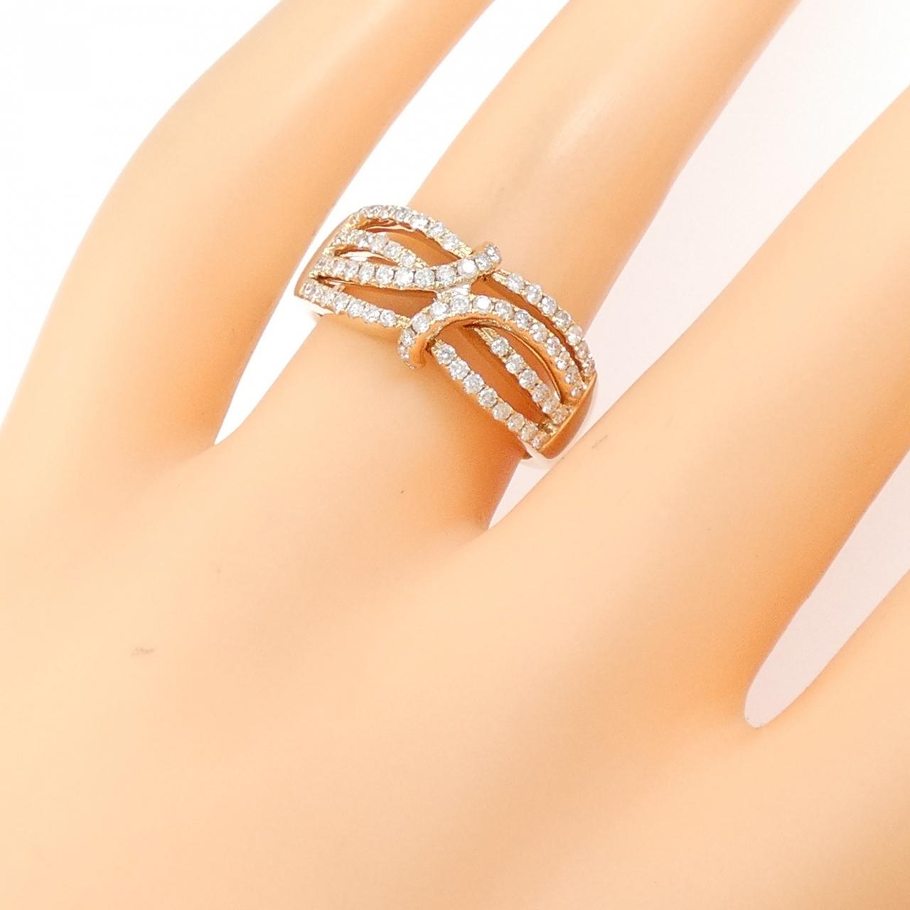 K18PG ダイヤモンド リング 0.50CT