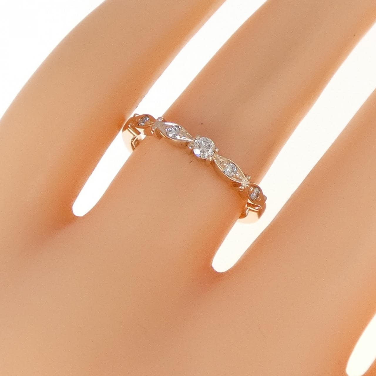 K18PG ダイヤモンド リング 0.11CT