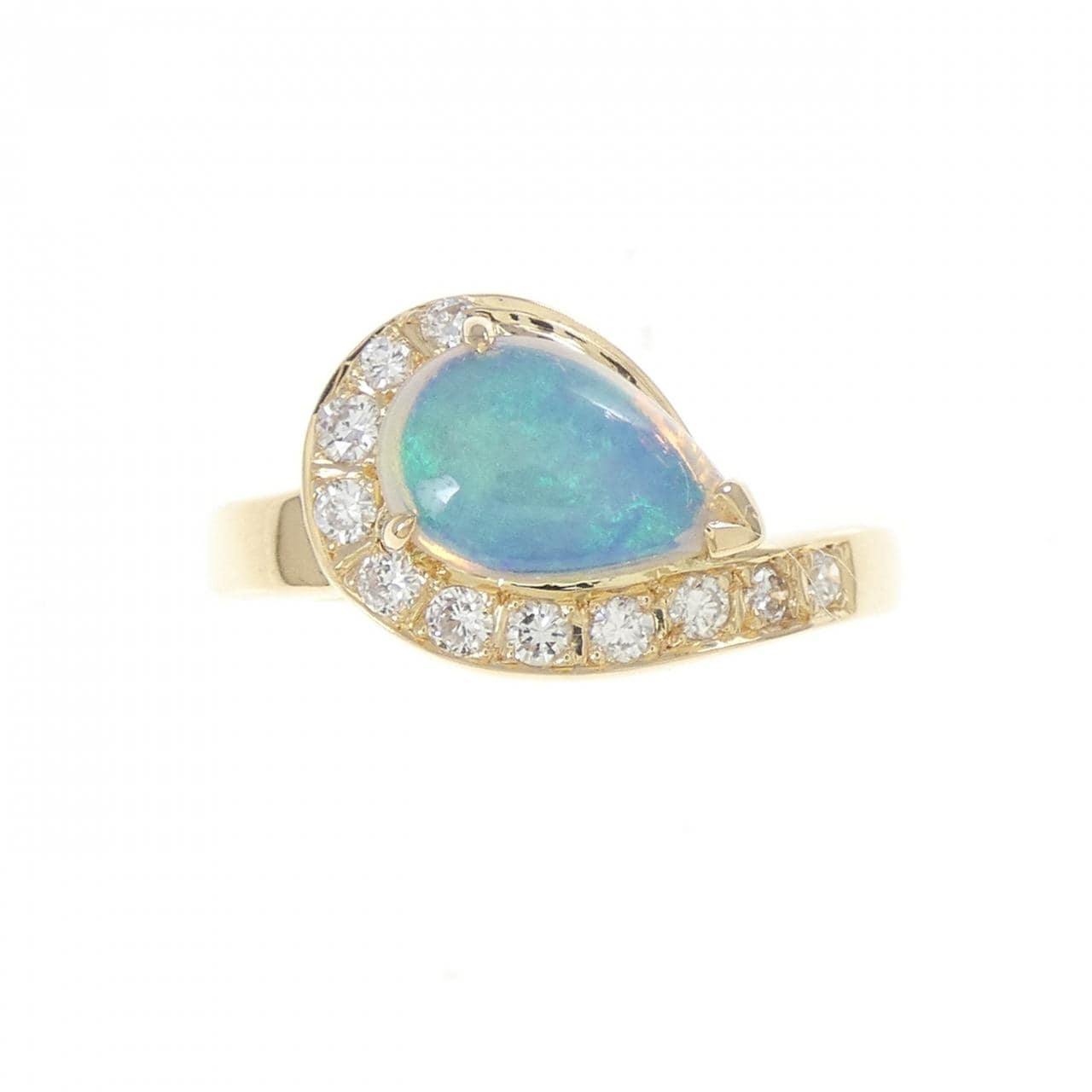 750YG オパール リング