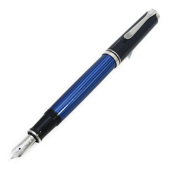 [BRAND NEW] Pelikan Souveraine M405 Blue Striped Fountain Pen
