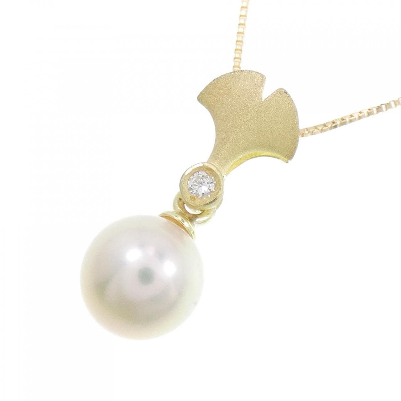K18YG Akoya pearl necklace 7.4mm