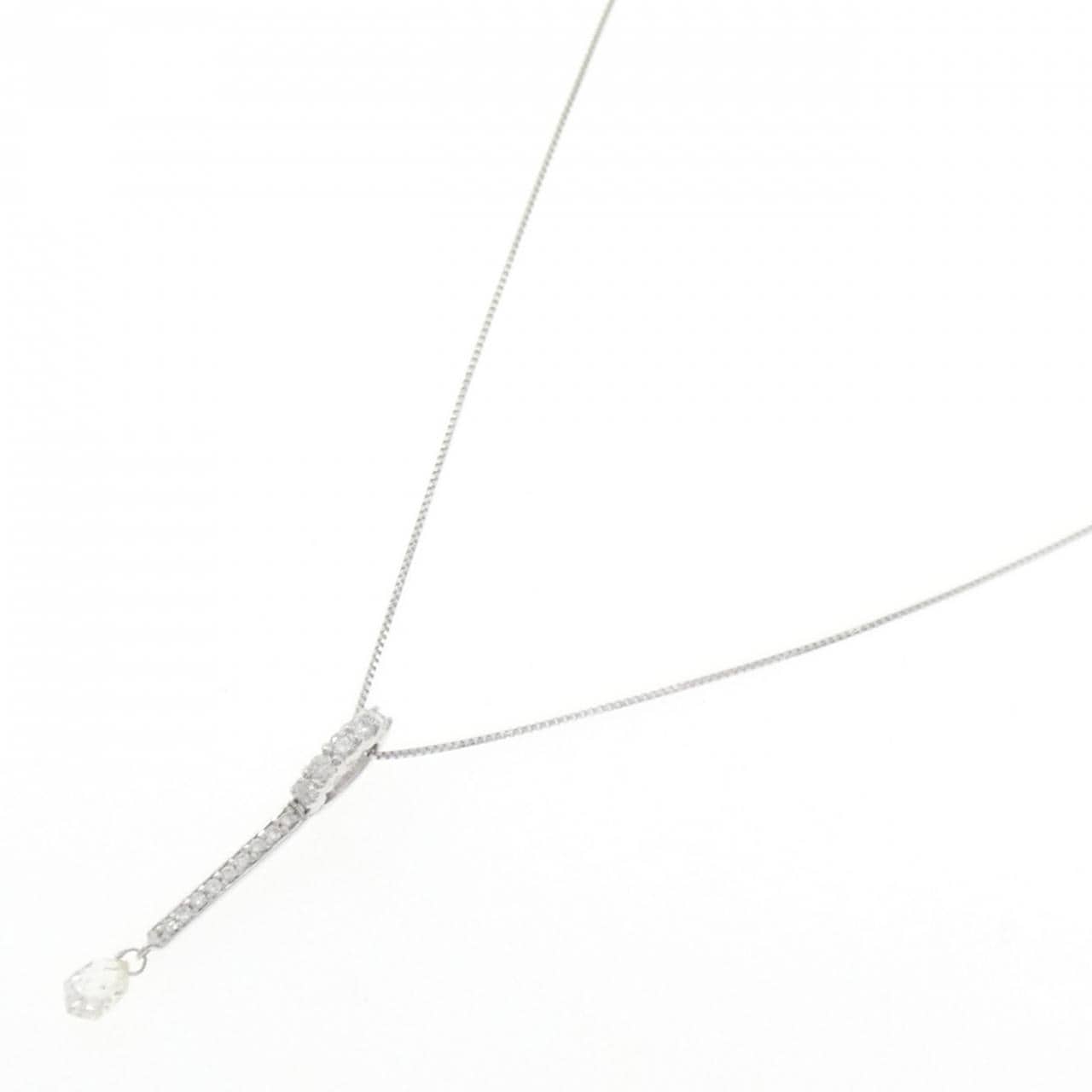 K18WG ダイヤモンド ネックレス 0.558CT