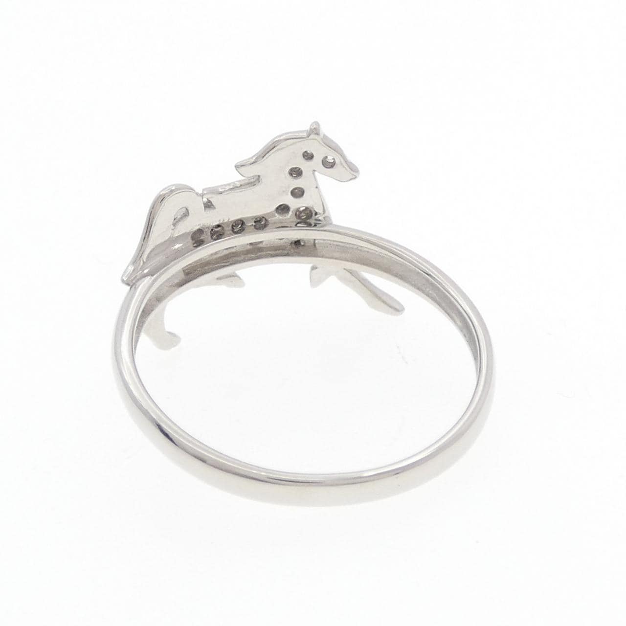 PT900 ホース ダイヤモンド リング 0.10CT