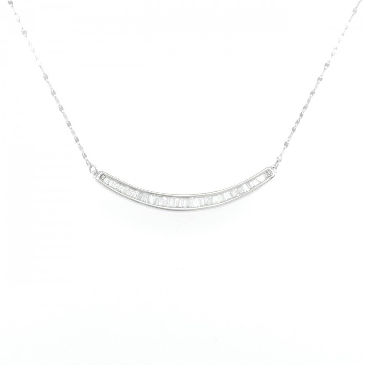 K18WG ダイヤモンド ネックレス 0.25CT