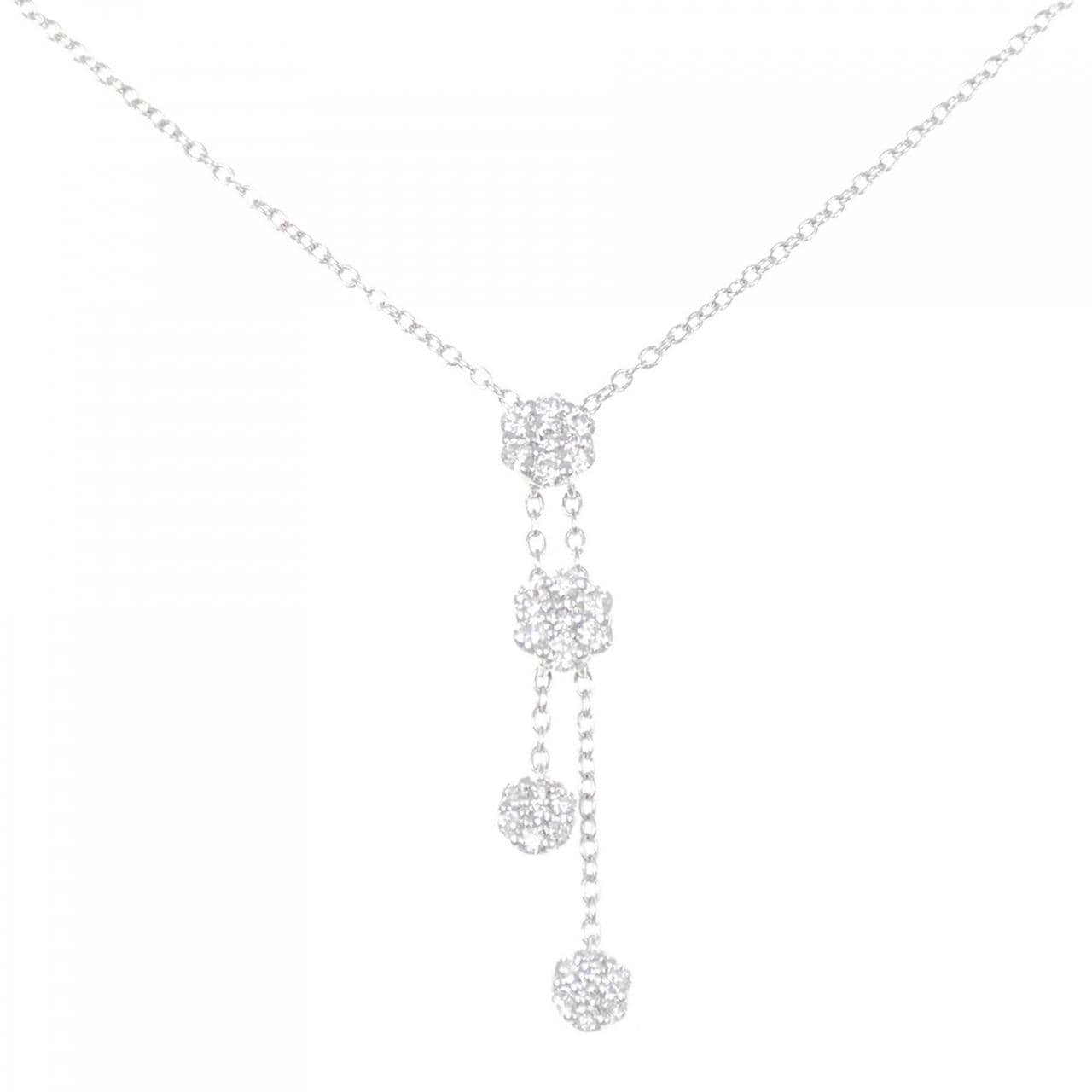 ポンテヴェキオ フラワー ネックレス 0.40CT