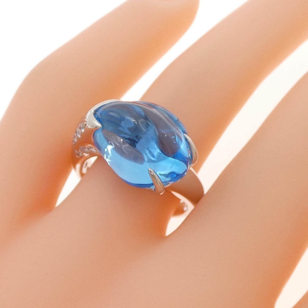 タサキ ブルートパーズ リング