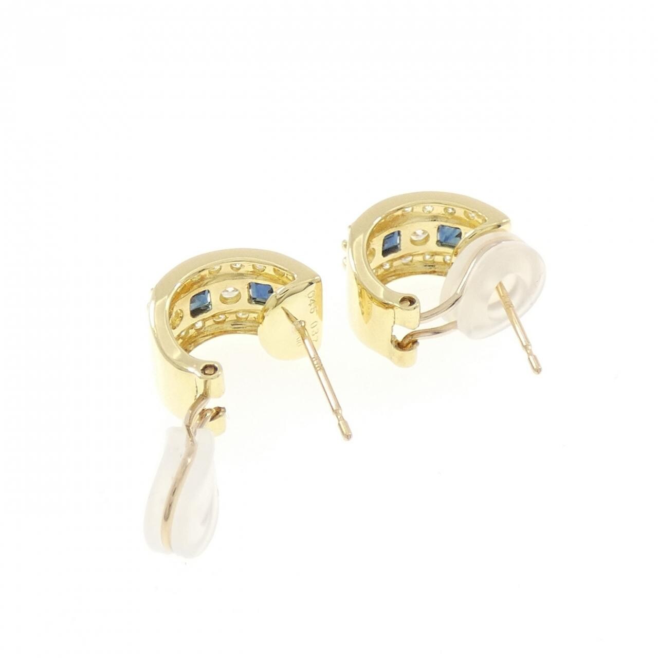 K18YG サファイヤ ピアス 0.90CT