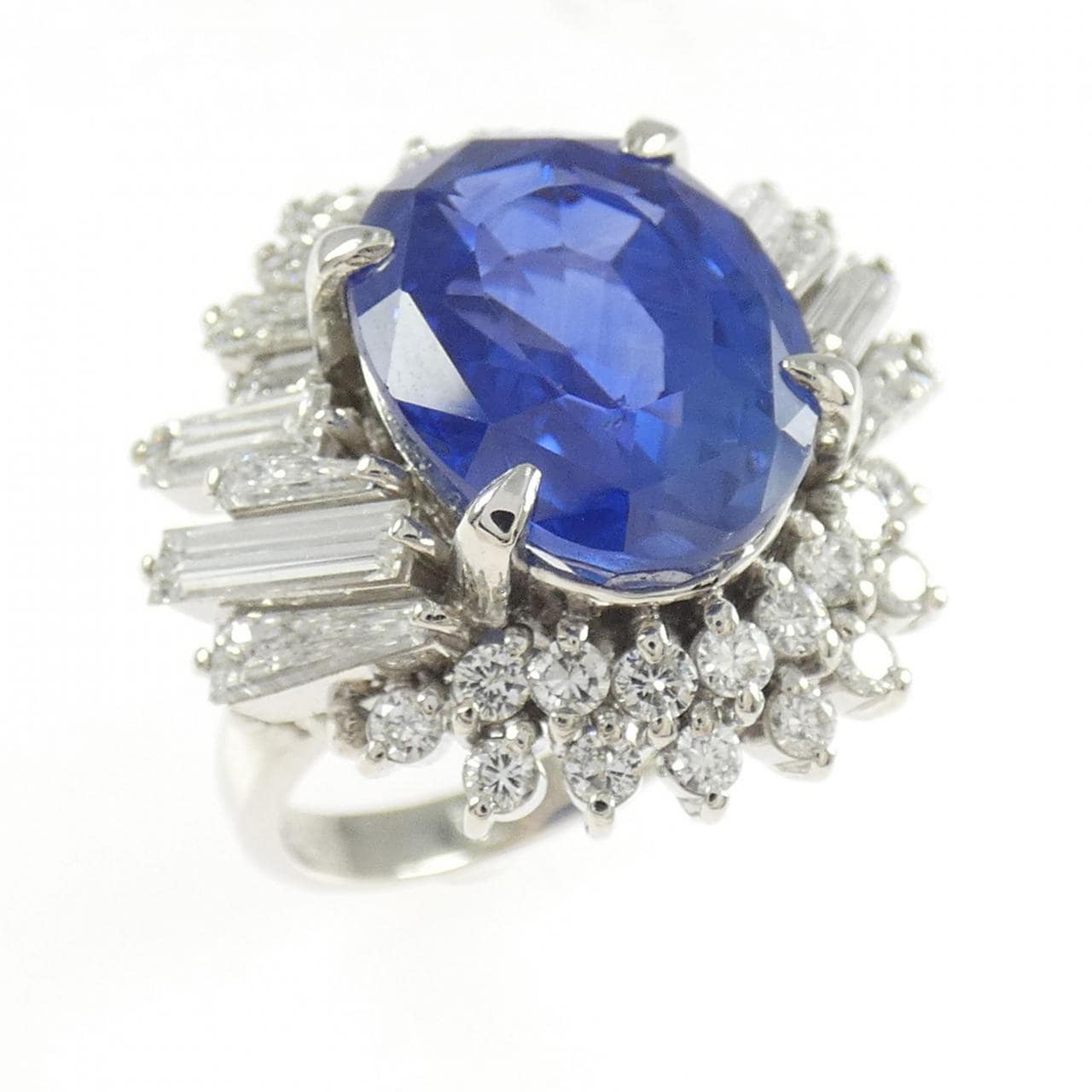 PT900 非加熱 サファイヤ リング 8.95CT スリランカ産