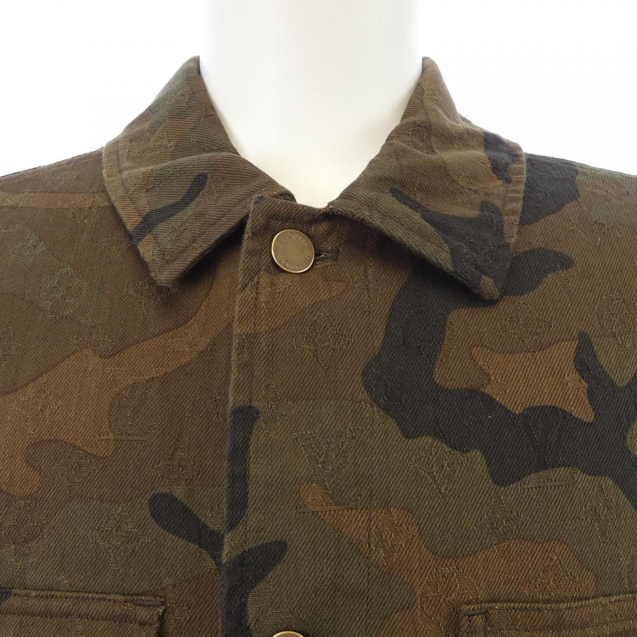 ルイヴィトン LOUIS VUITTON JACQUARD DENIM CHORE COAT HDK91WDSQ SUPREME ジャケット