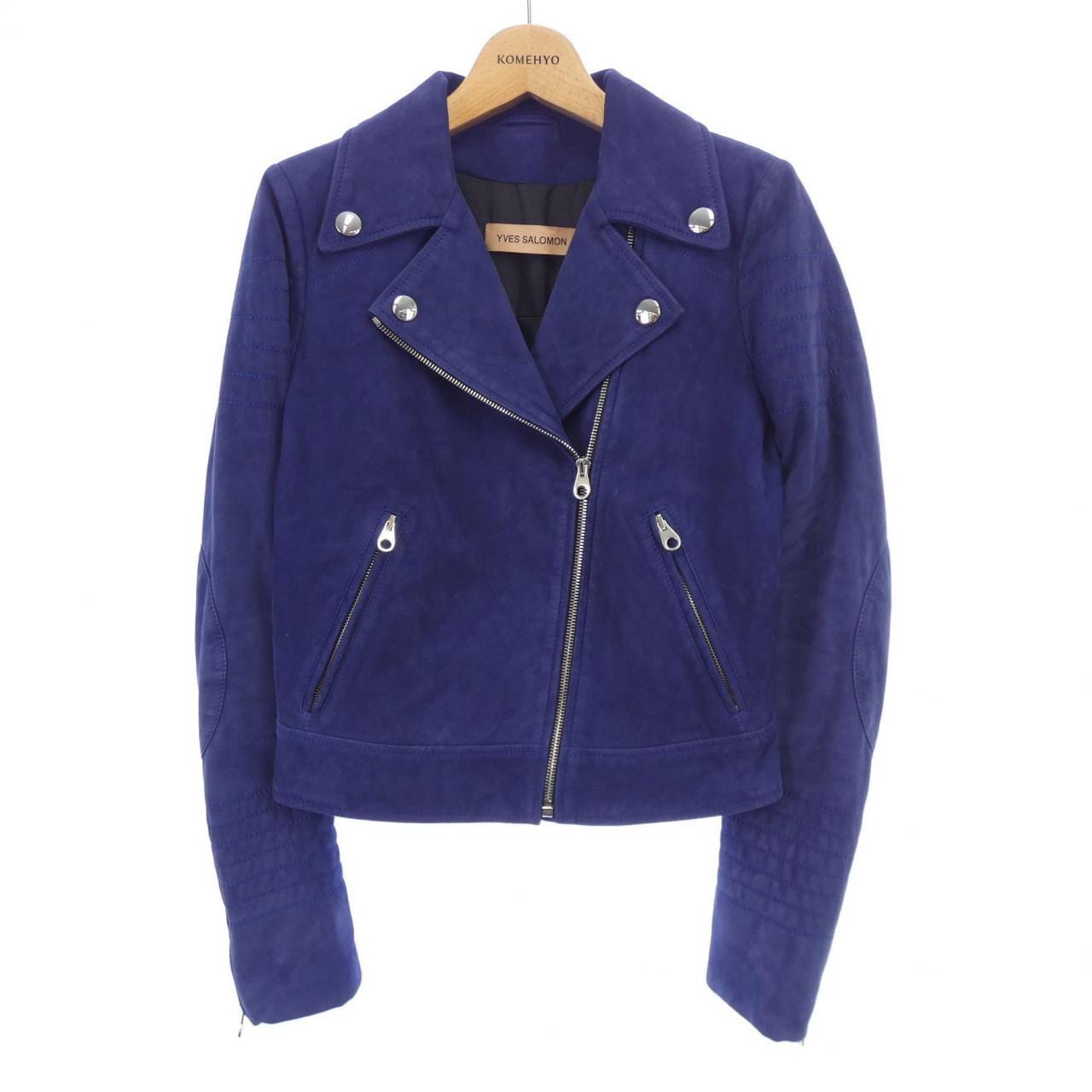 イヴサロモン YVES SALOMON レザーライダースジャケット