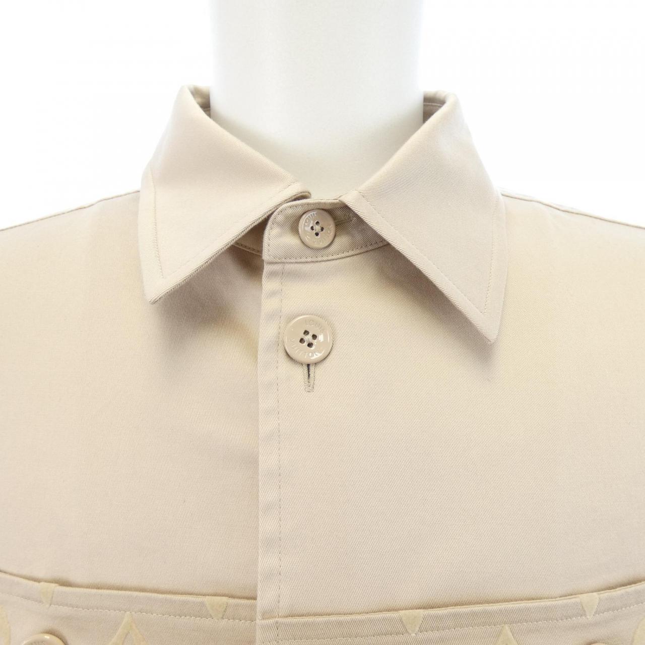 ルイヴィトン LOUIS VUITTON フロックカジュアルコットンオーバーシャツ HQB45WFUG ジャケット