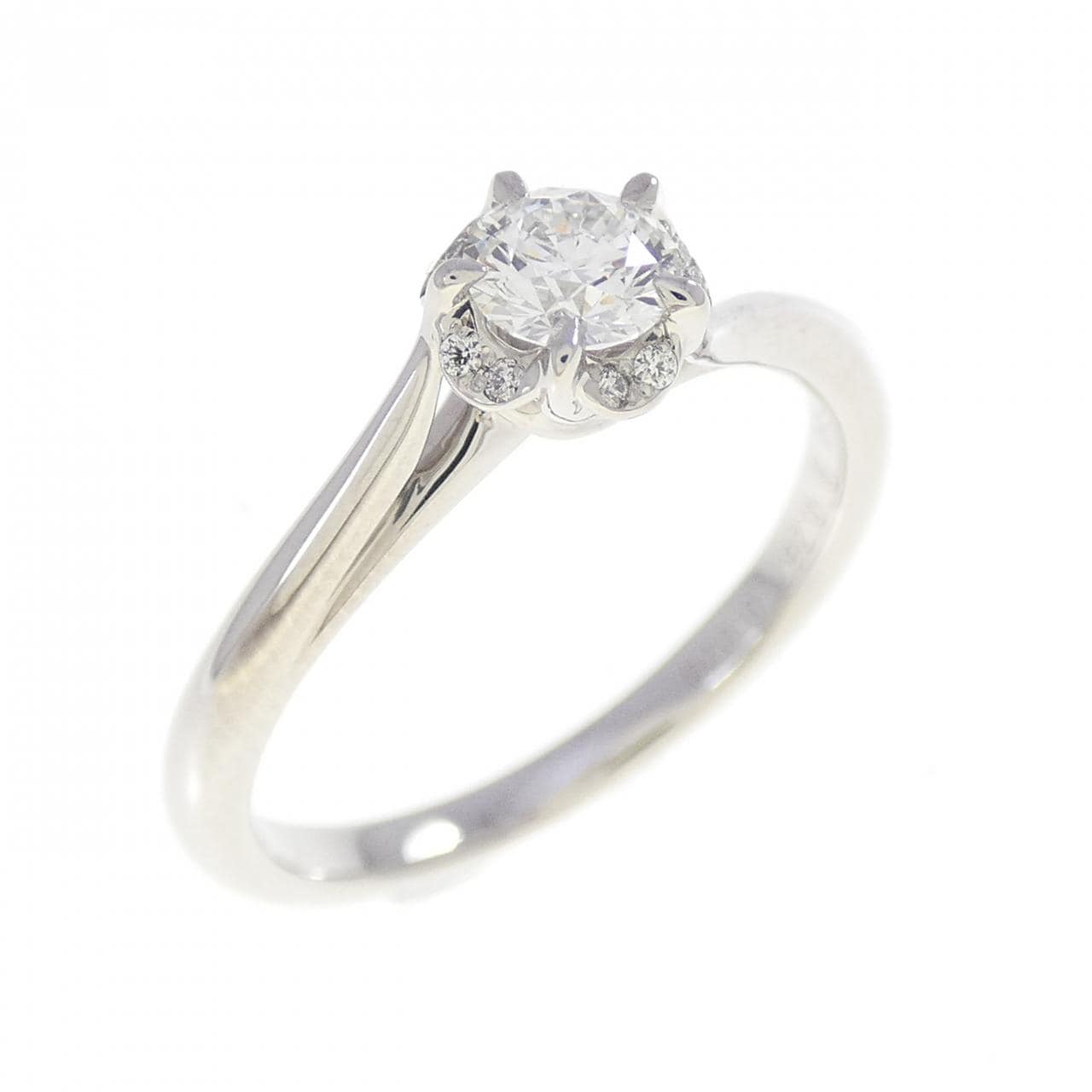 PT950 ダイヤモンド リング 0.267CT F VVS2 3EXT H＆C