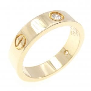 カルティエ ラブ ハーフダイヤ リング