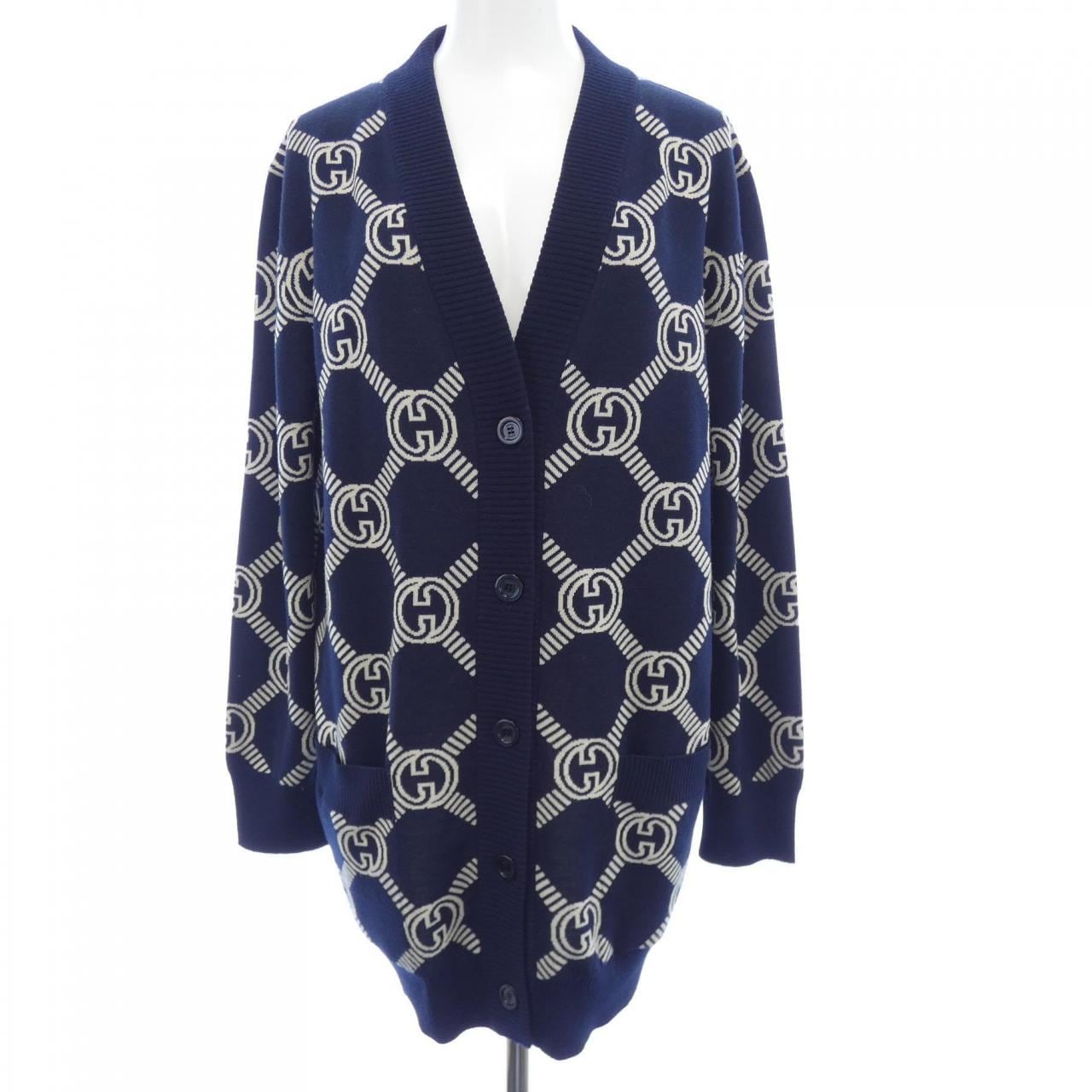 グッチ GUCCI GGウール ジャガード リバーシブルカーディガン 692696 XKCB2 カーディガン