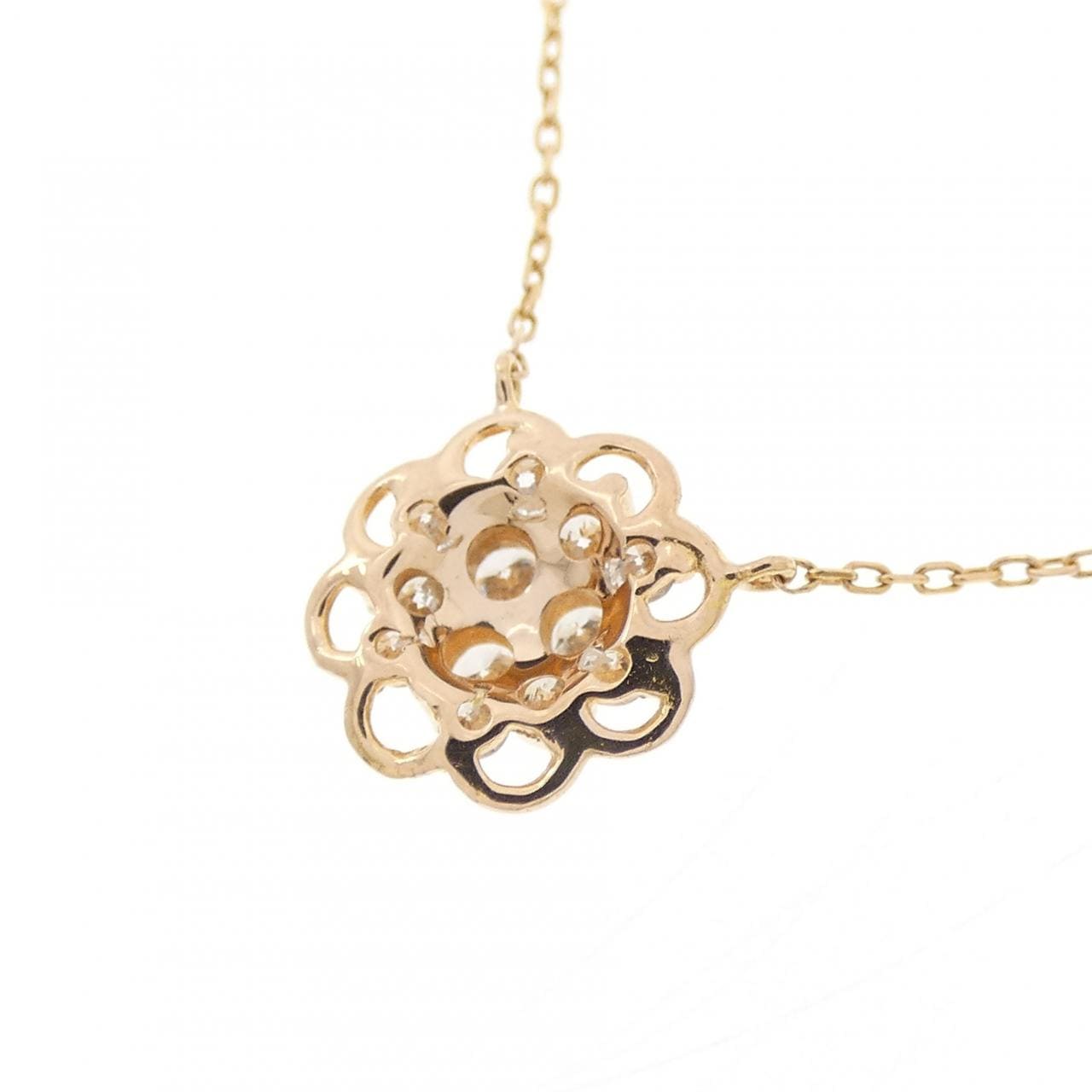 K18PG ダイヤモンド ネックレス 0.17CT