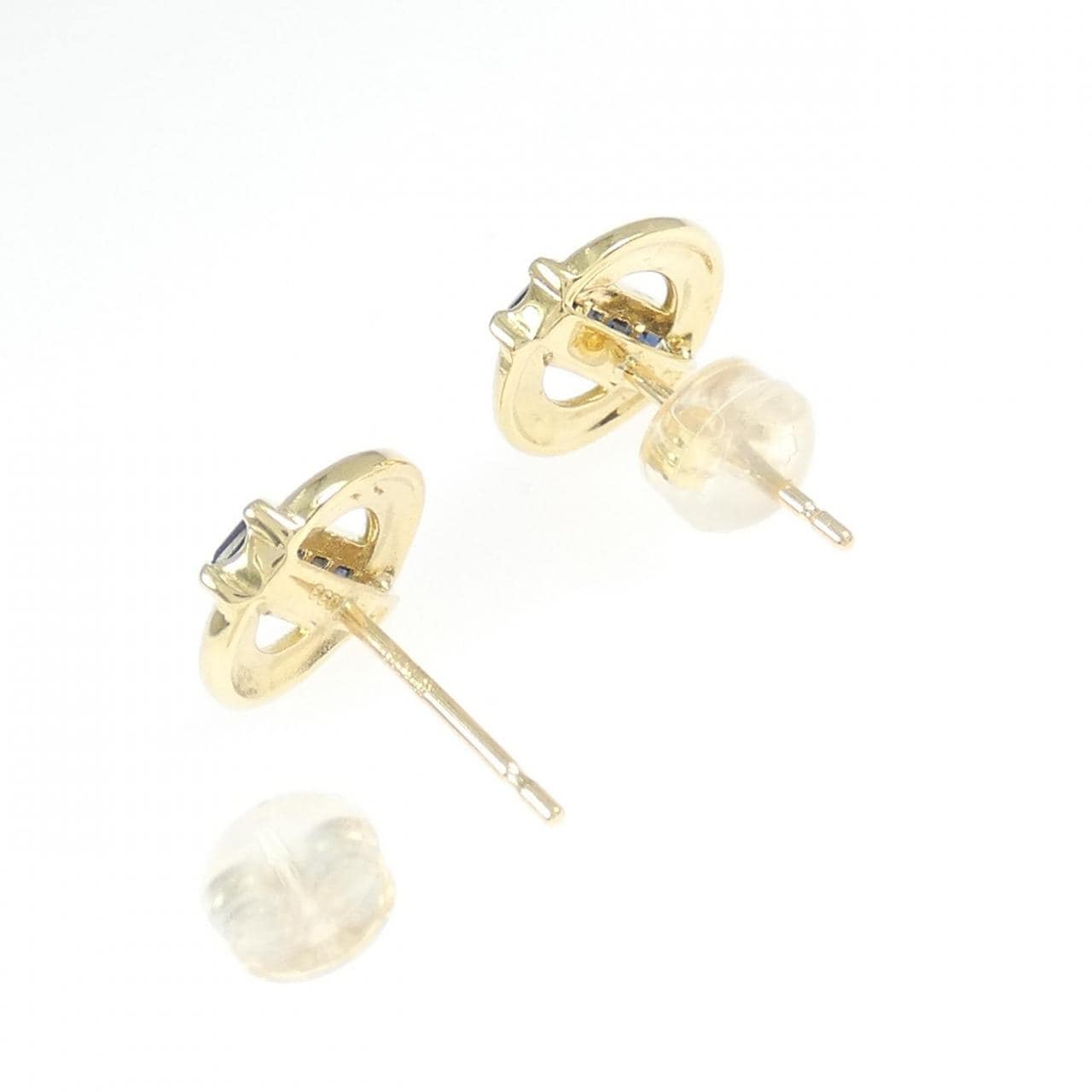 K18YG サファイヤ ピアス 0.33CT