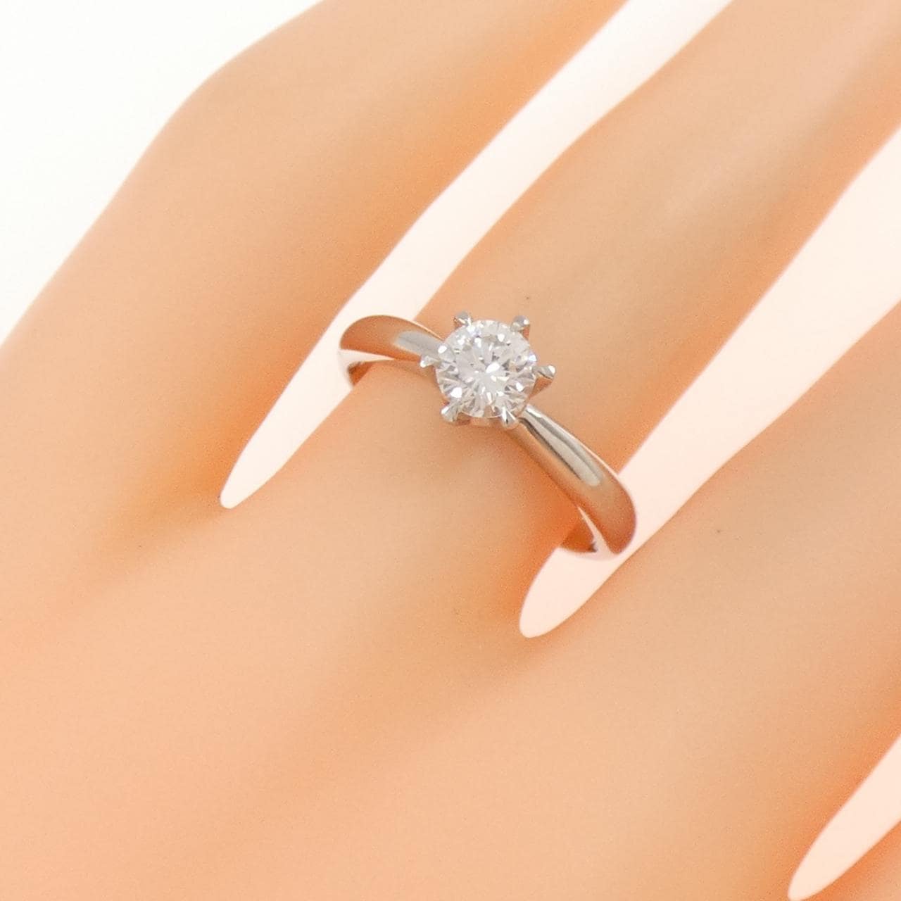 PT900 ダイヤモンド リング 0.405CT F VS2 VG