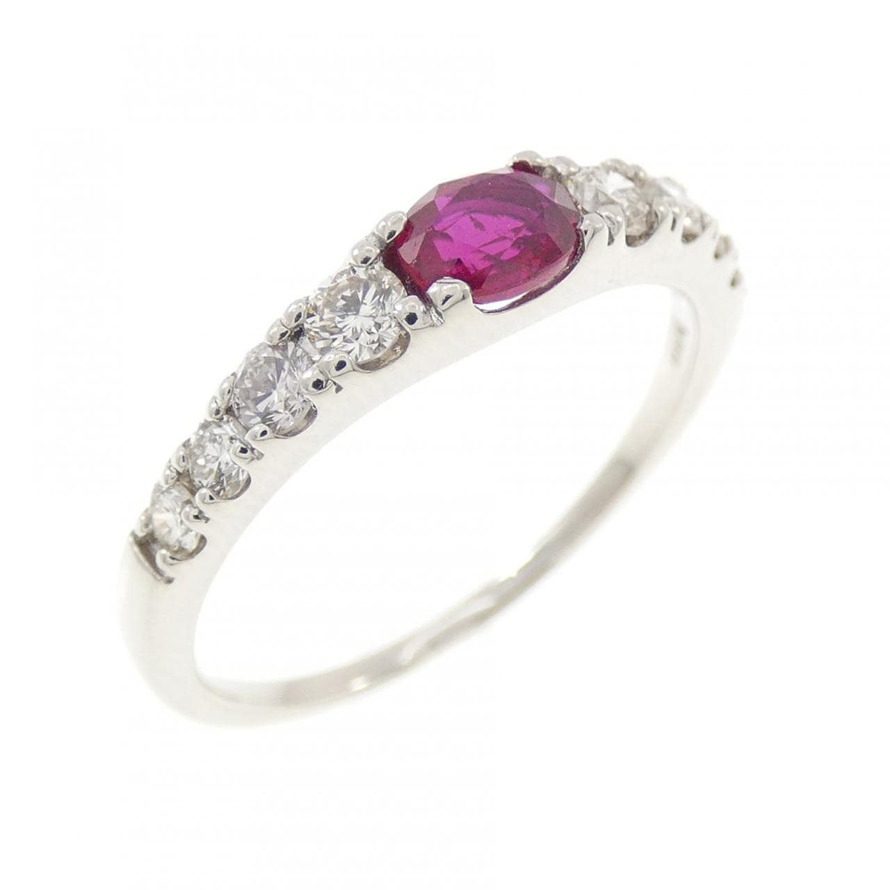 PT900 ルビー リング 0.37CT