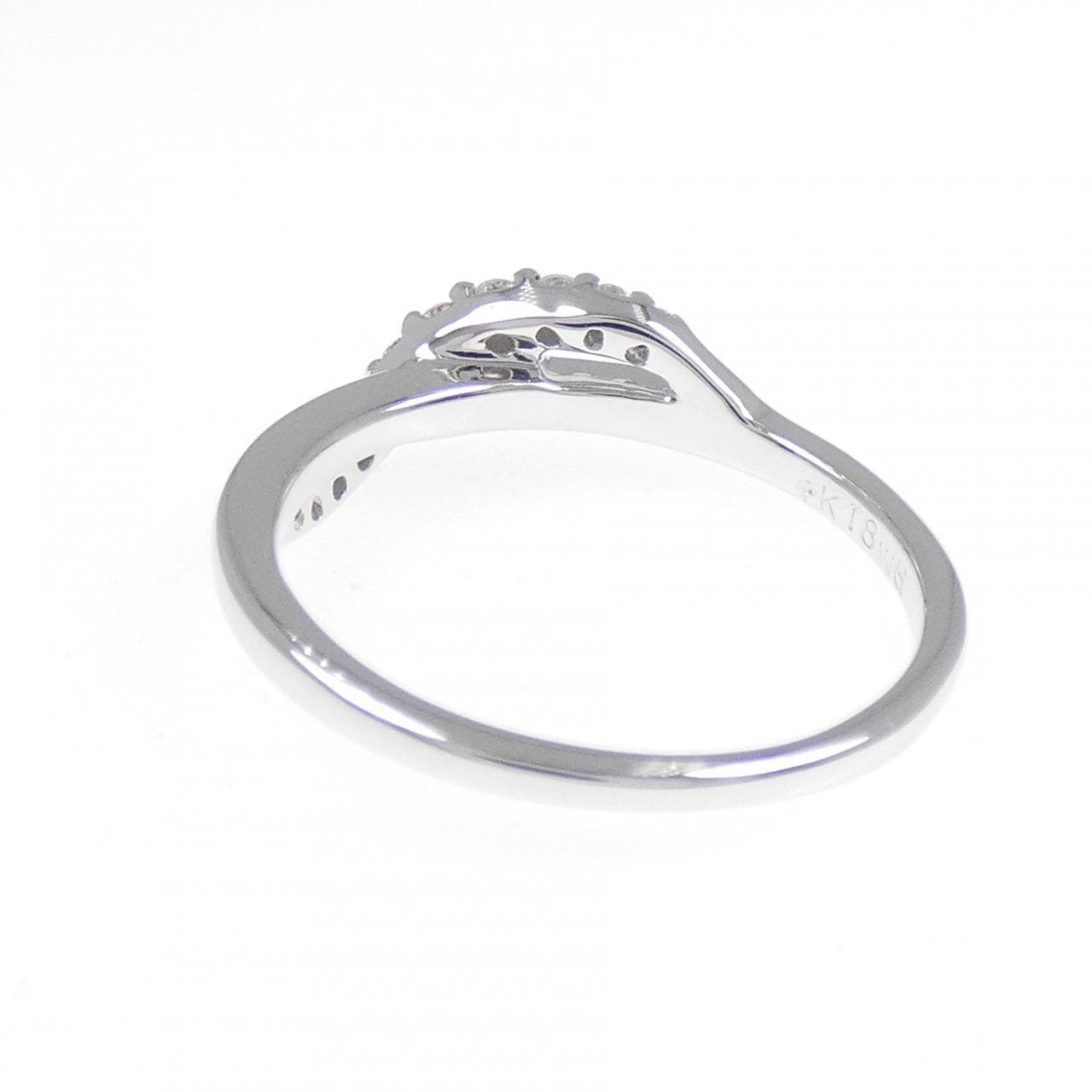 K18WG ダイヤモンド リング 0.10CT