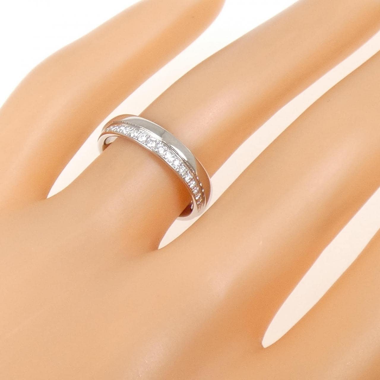 PT950 ダイヤモンド リング 0.125CT