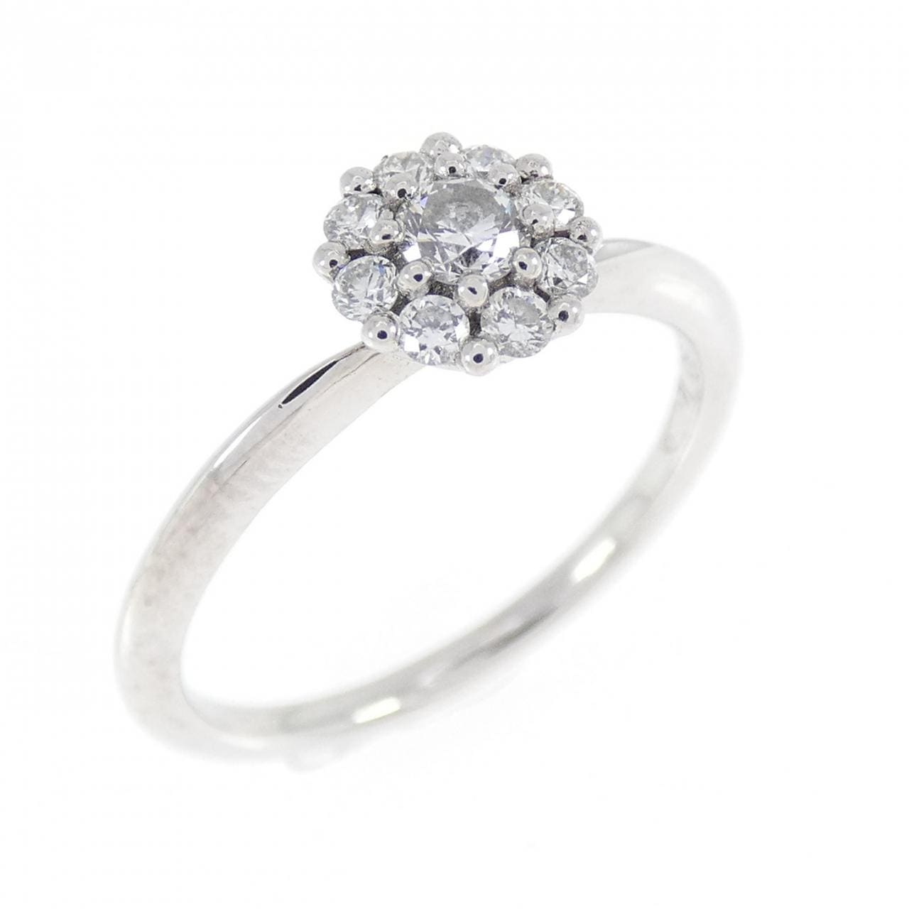 PT950 フラワー ダイヤモンド リング 0.212CT