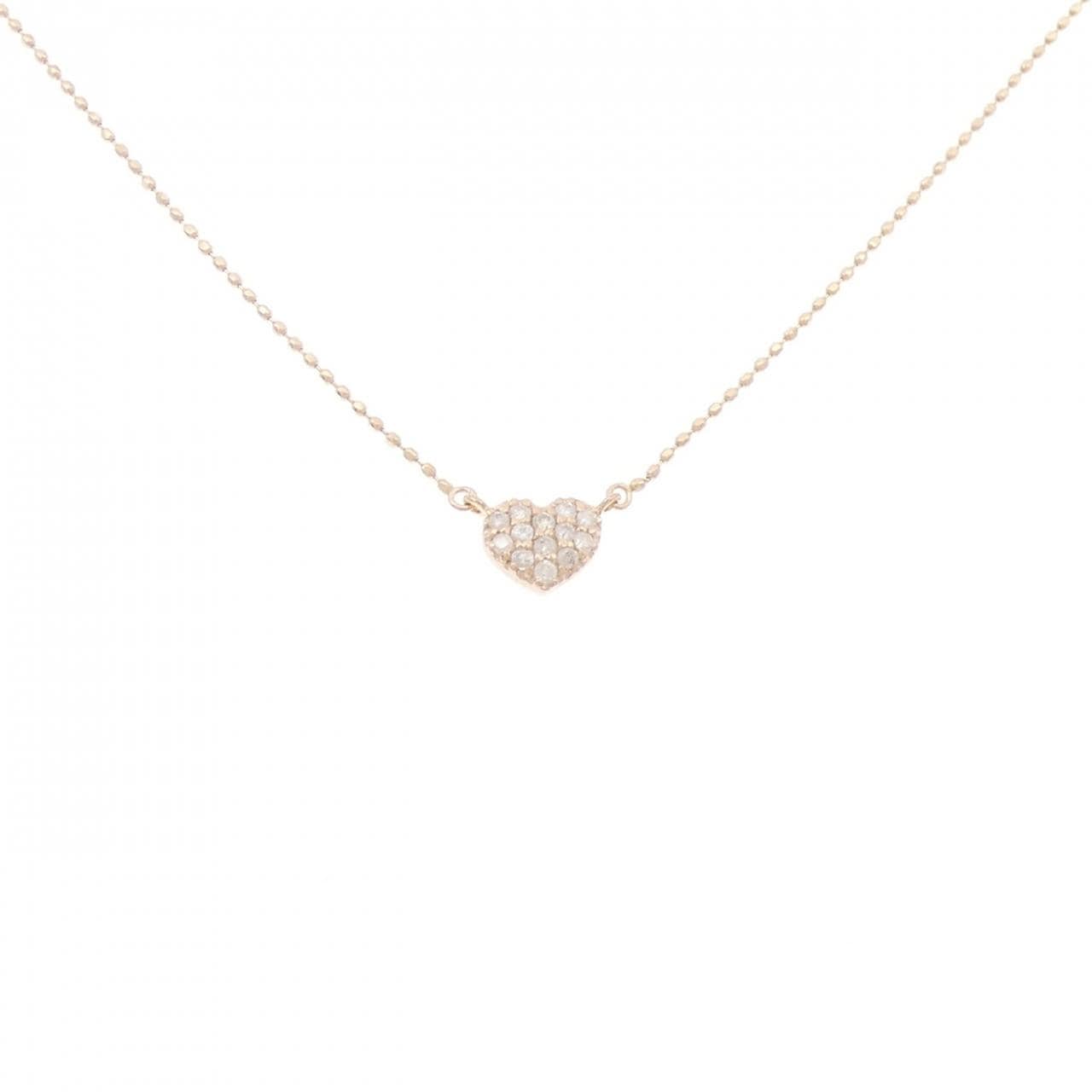 K14PG ダイヤモンド ネックレス 0.10CT