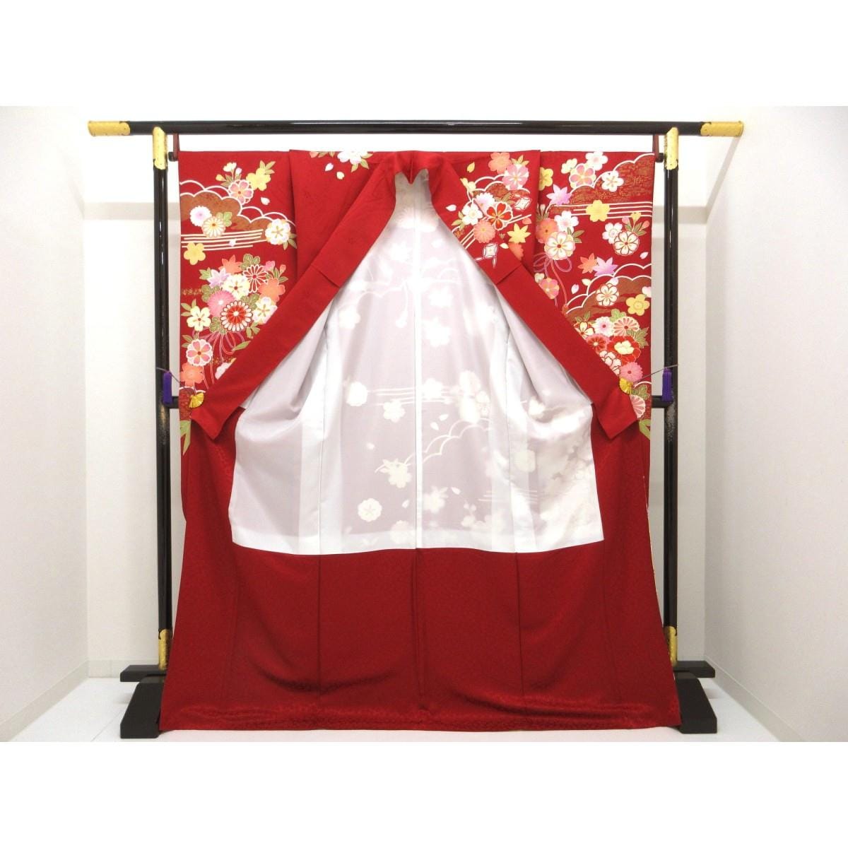 振袖　友禅金彩加工　ボカシ染