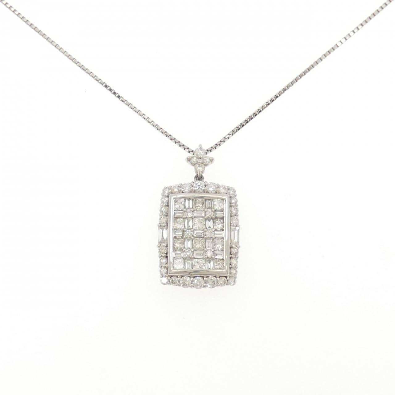 PT900/PT850 ダイヤモンド ネックレス 2.00CT