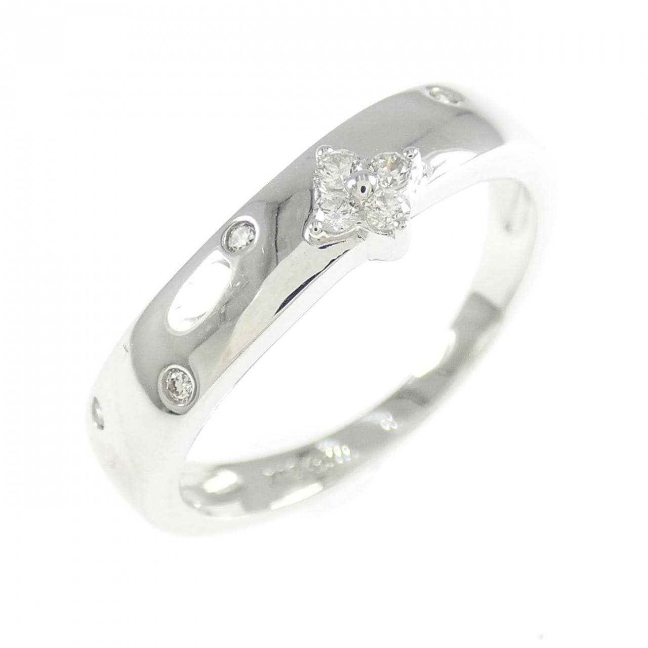 K18WG ダイヤモンド リング