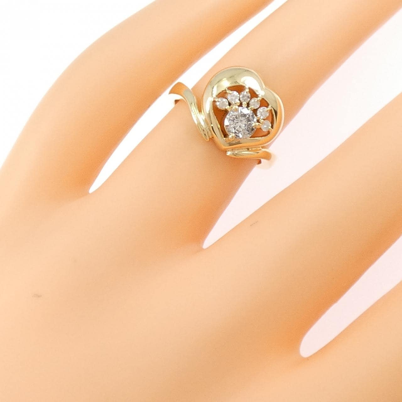 K18YG ダイヤモンド リング