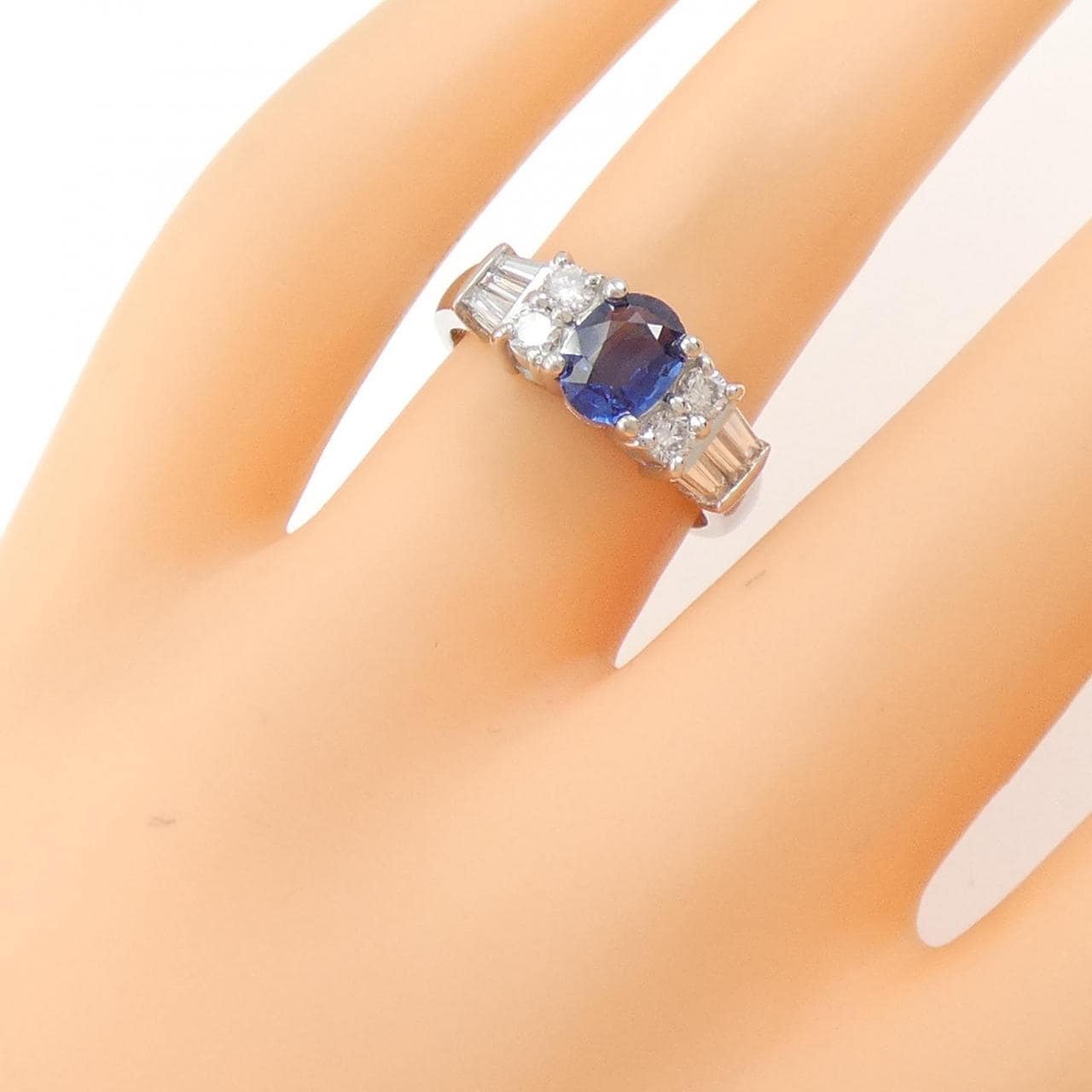 PT サファイヤ リング 0.80CT