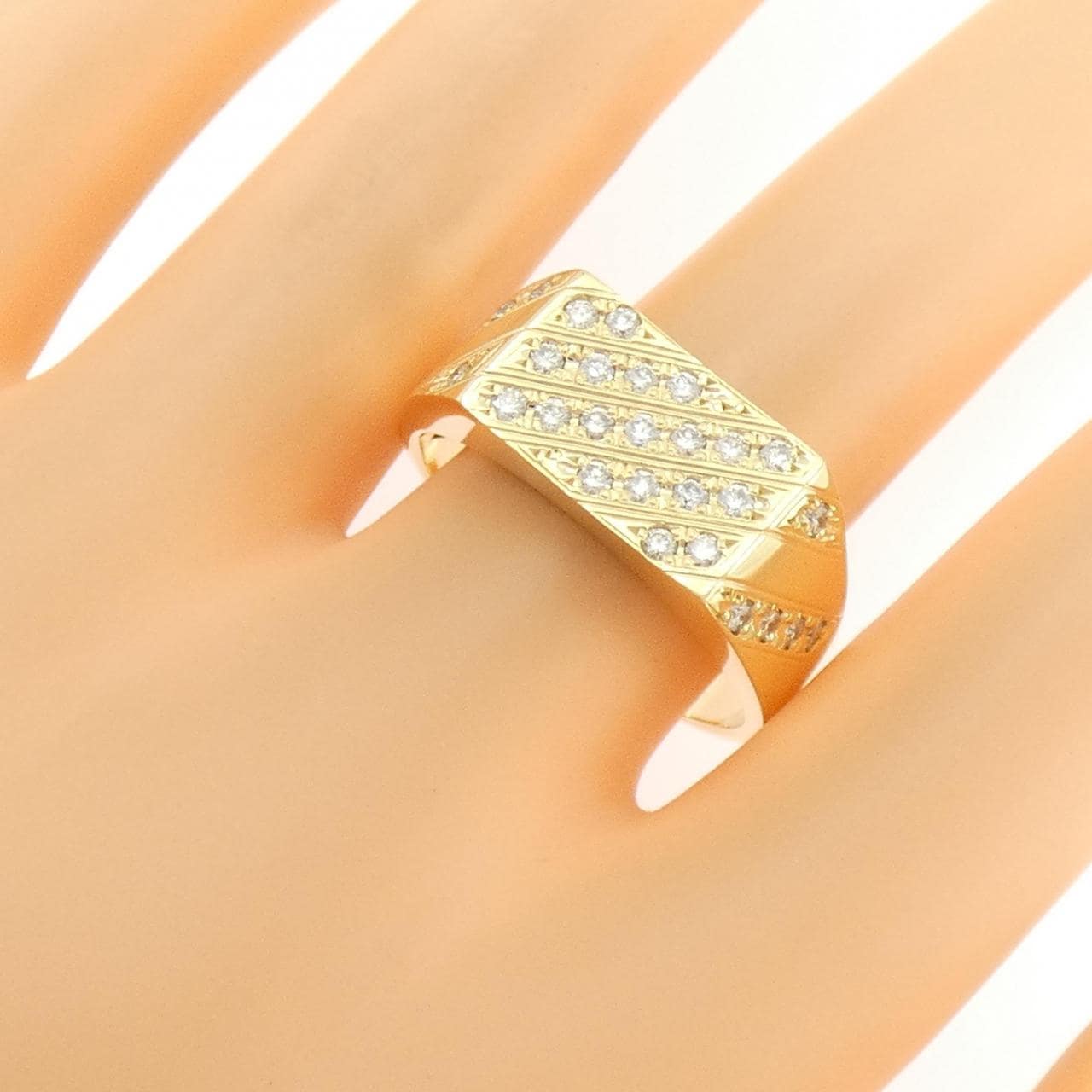 【新品】K18YG ダイヤモンド リング 0.54CT