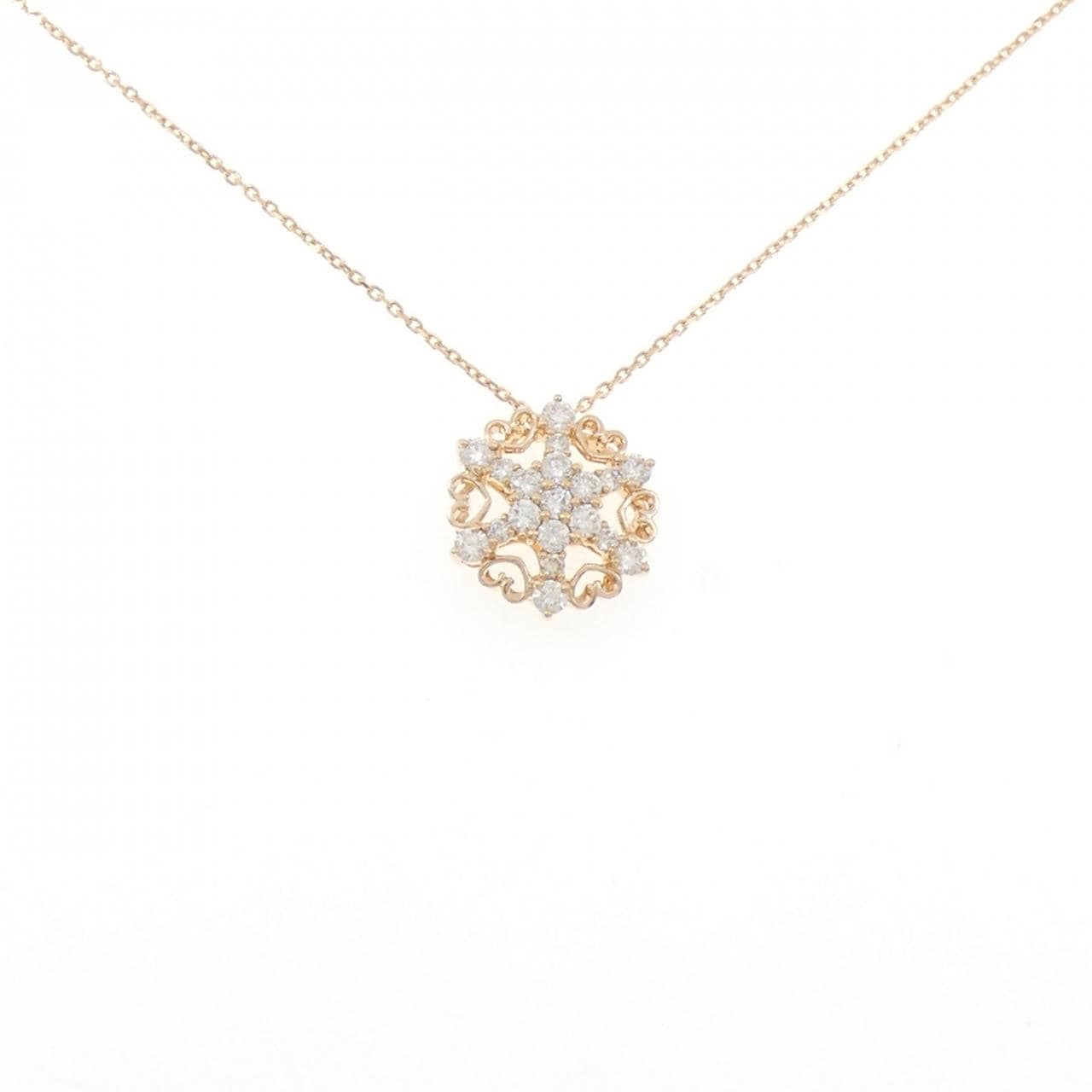 K18PG ダイヤモンド ネックレス 1.00CT