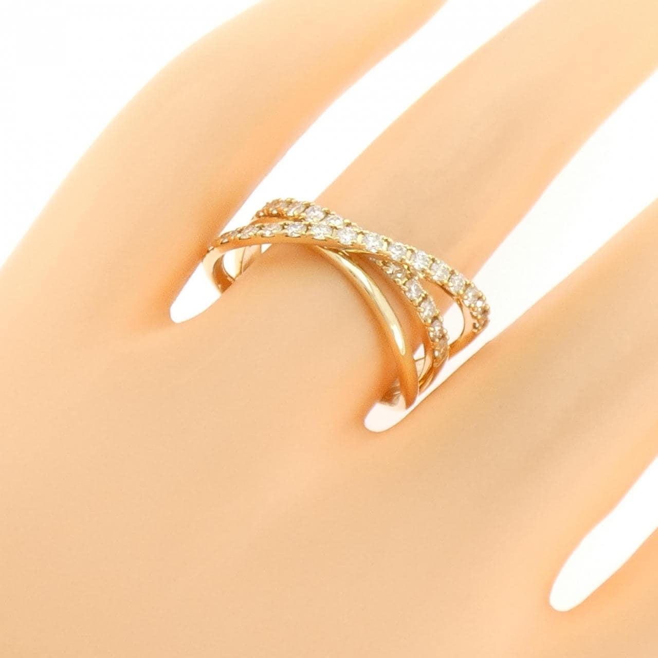 K18YG ダイヤモンド リング 0.50CT