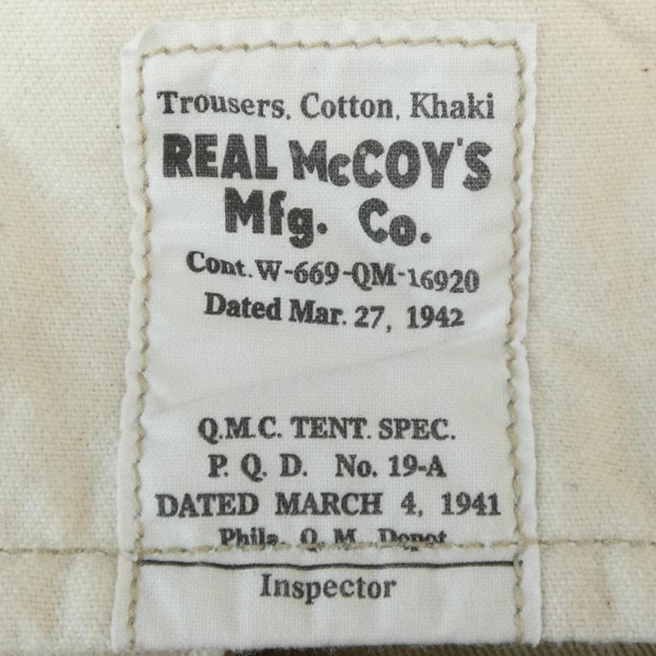 リアルマッコイズ REAL McCOYS パンツ