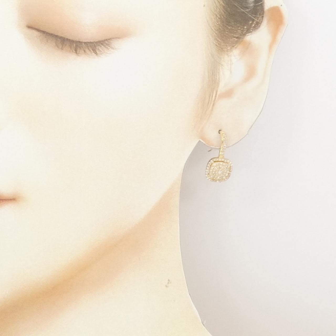 K18YG ダイヤモンド ピアス 0.80CT