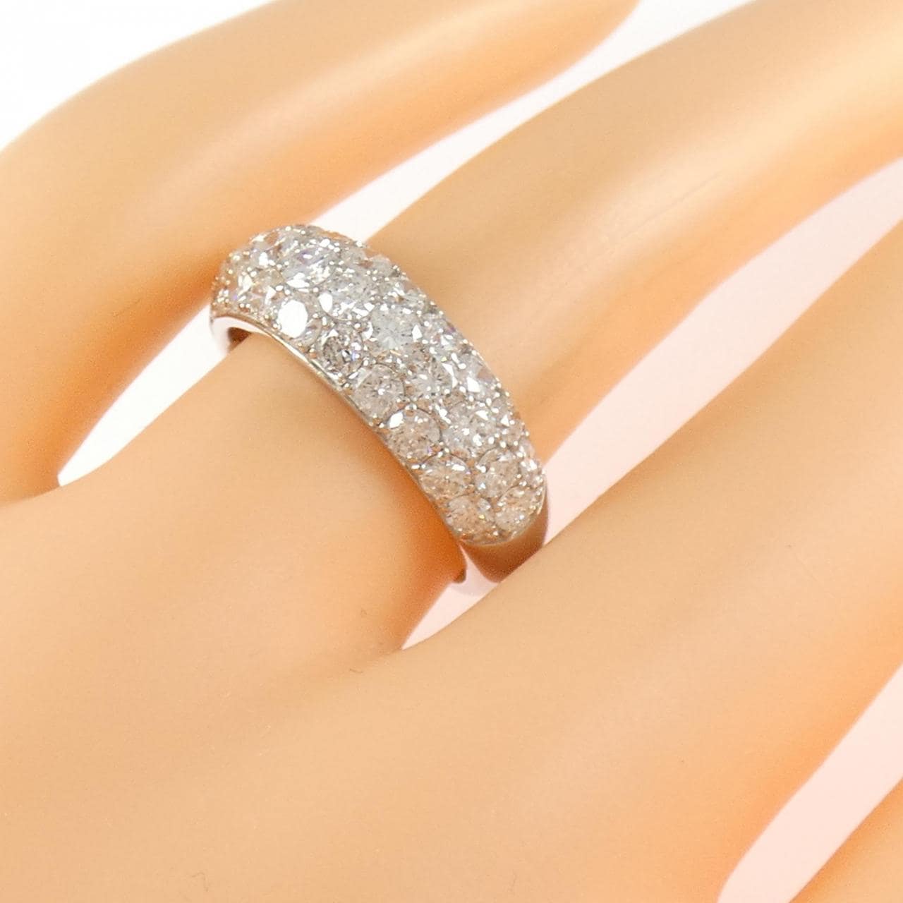 PT900 パヴェ ダイヤモンド リング 2.00CT
