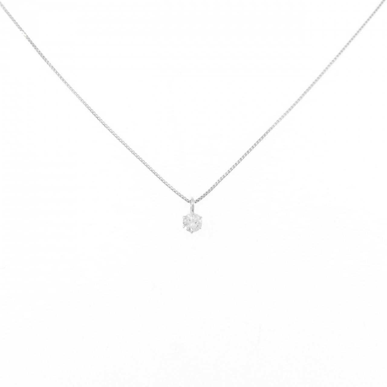 PT900/PT850 ソリティア ダイヤモンド ネックレス 0.118CT
