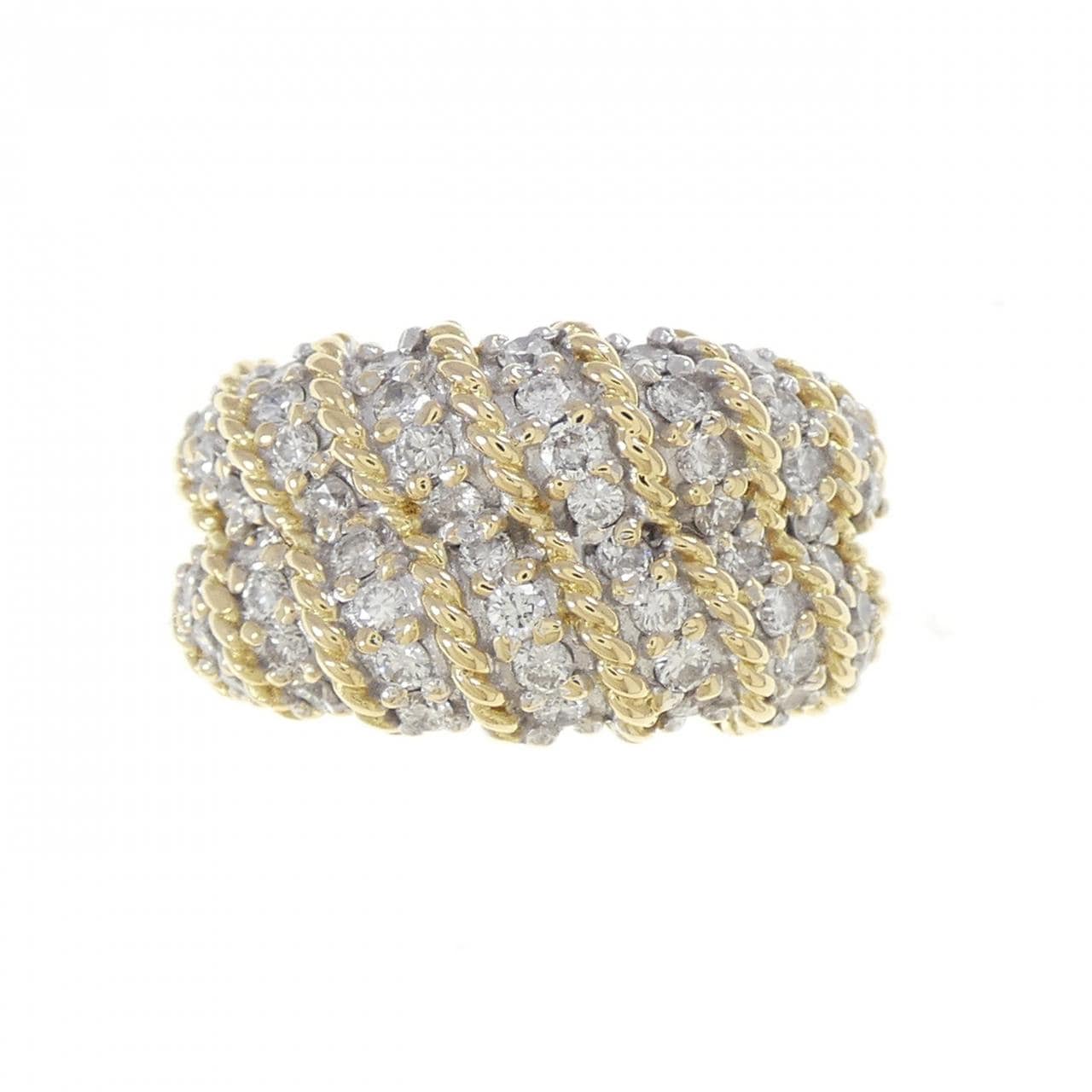 K18YG/K18WG ダイヤモンド リング 1.00CT